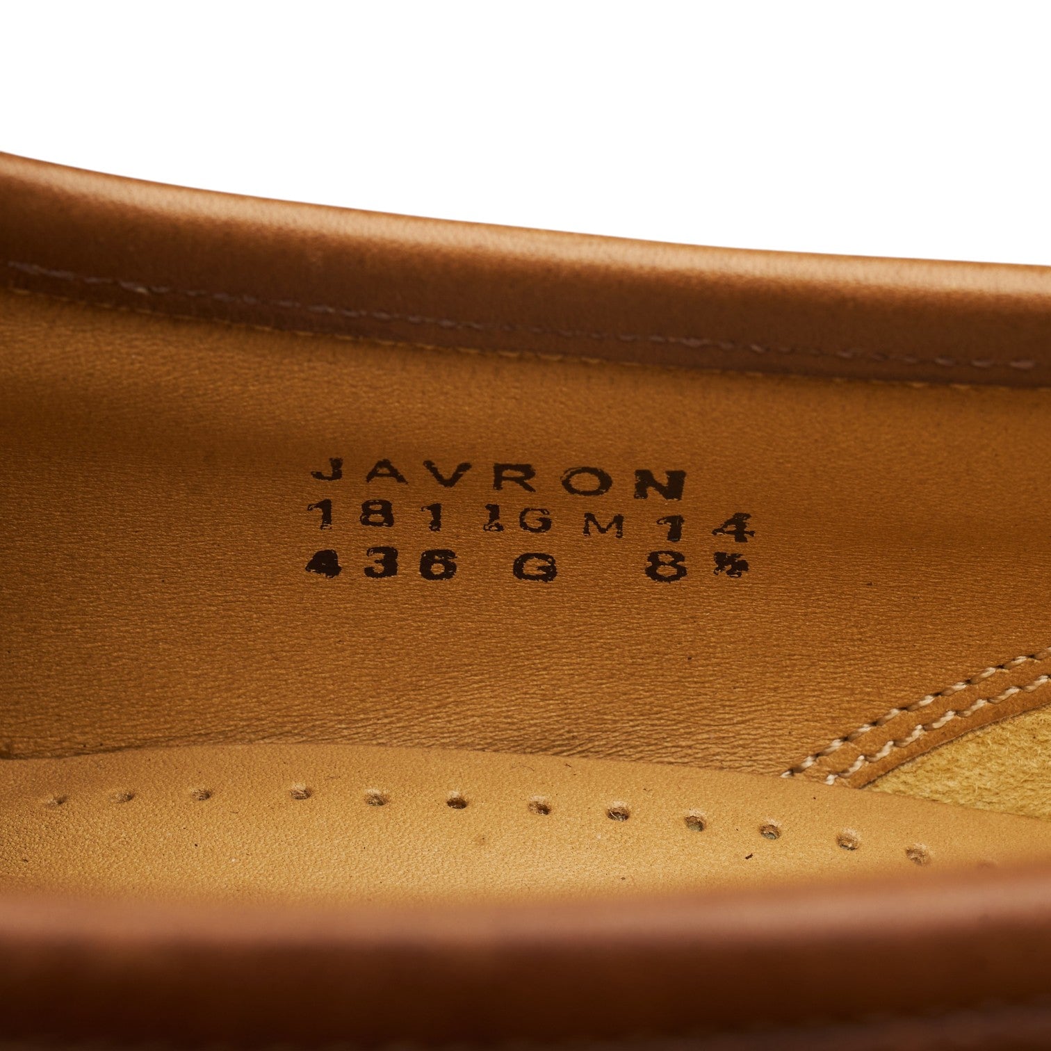 Barker Javron mocassins cuir autruche marron UK 8.5