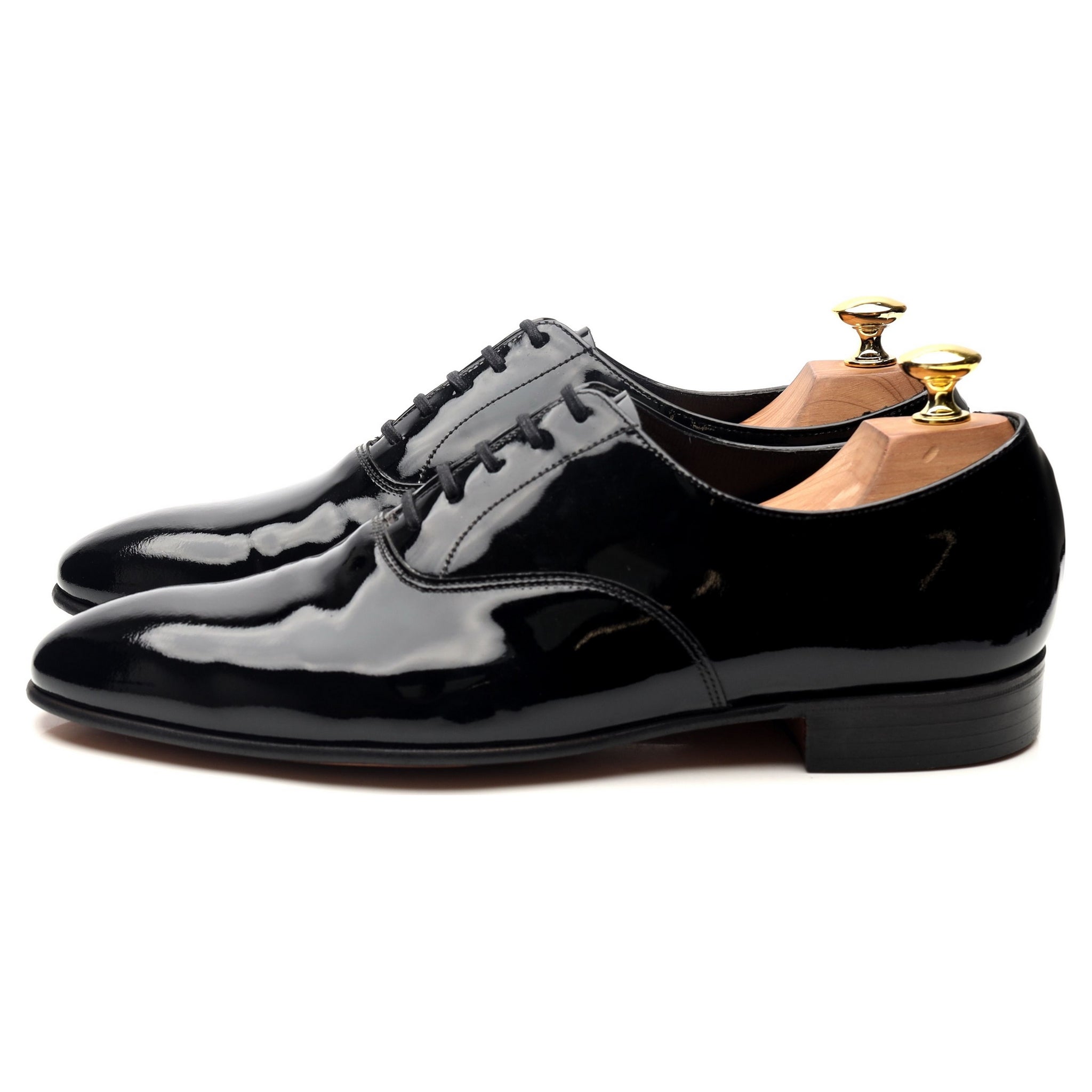 Crockett & Jones Cheam richelieu verni noir UK 8