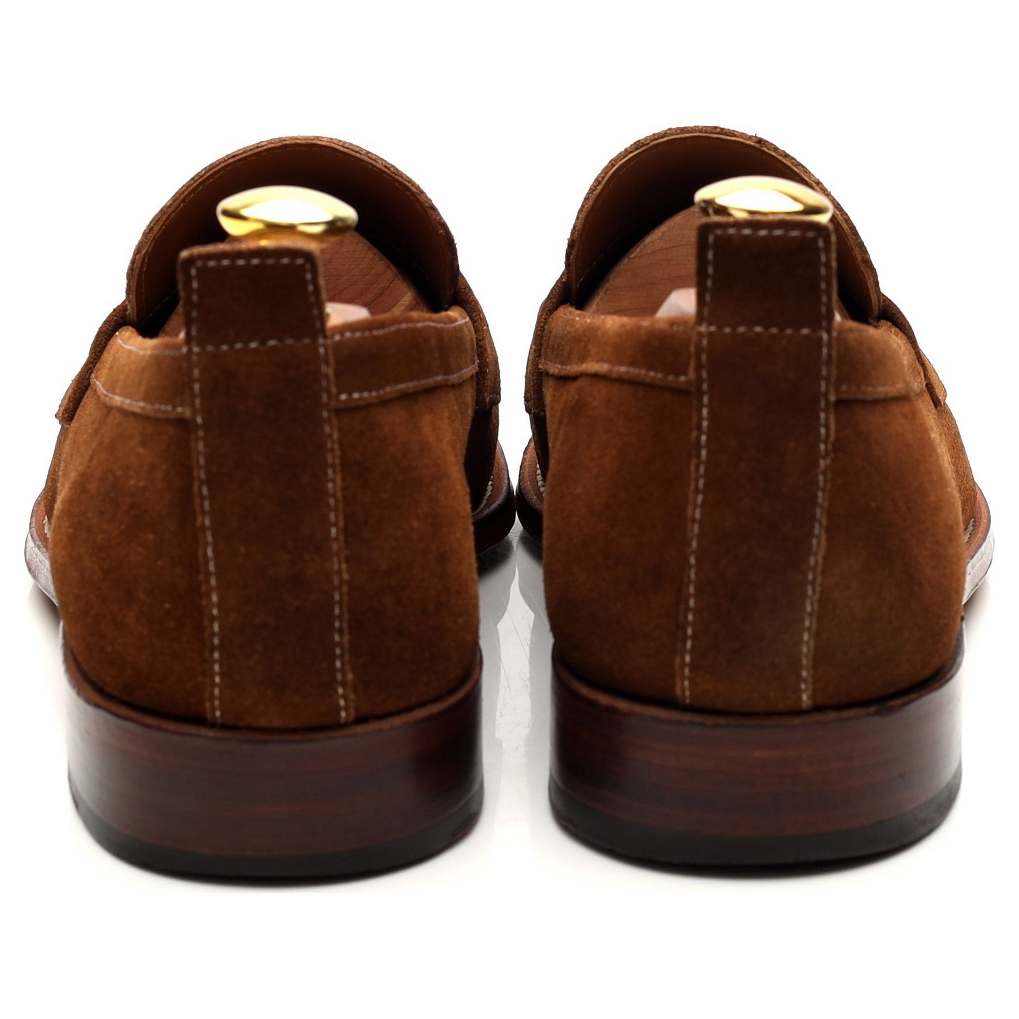 Grenson James mocassins daim marron tabac UK 8