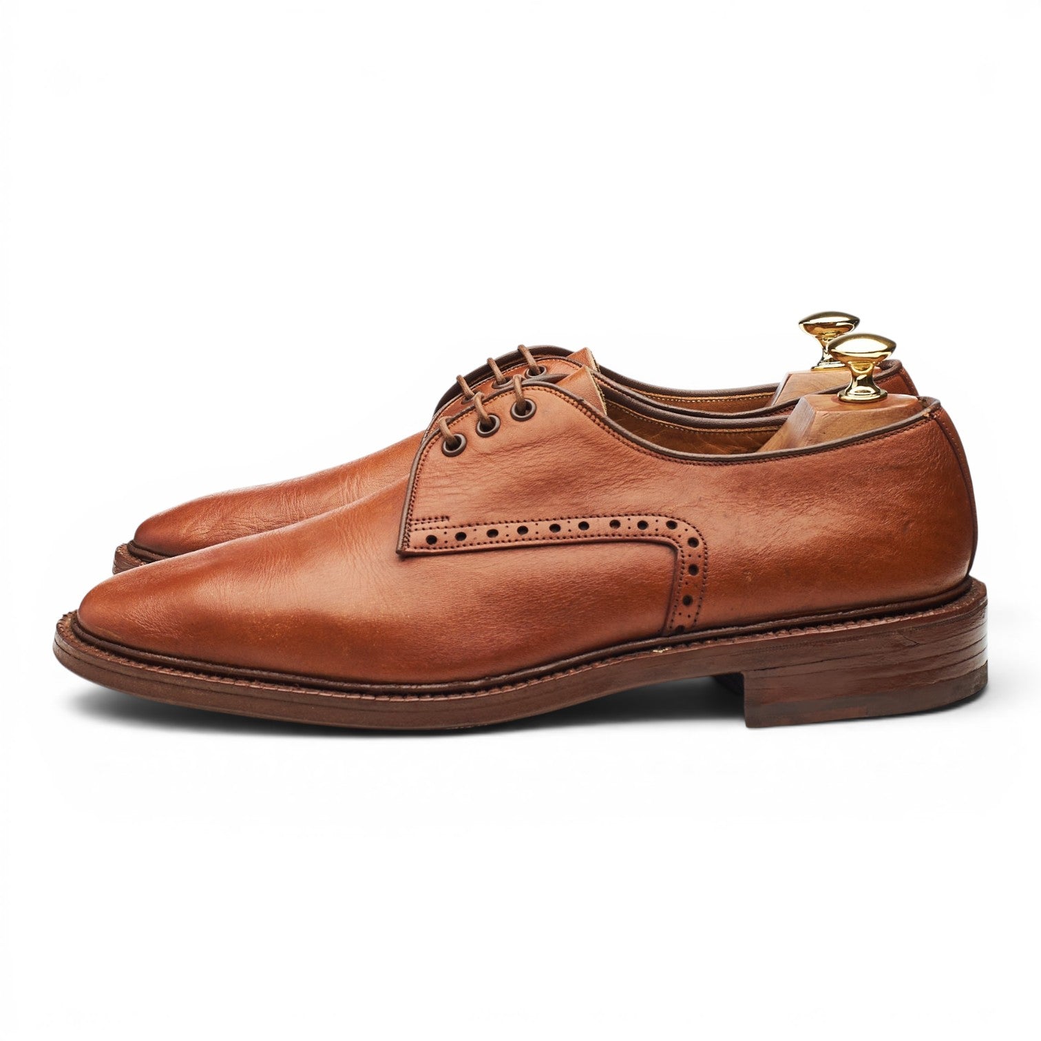 Tricker's Vintage derby cuir fauve pointure 9