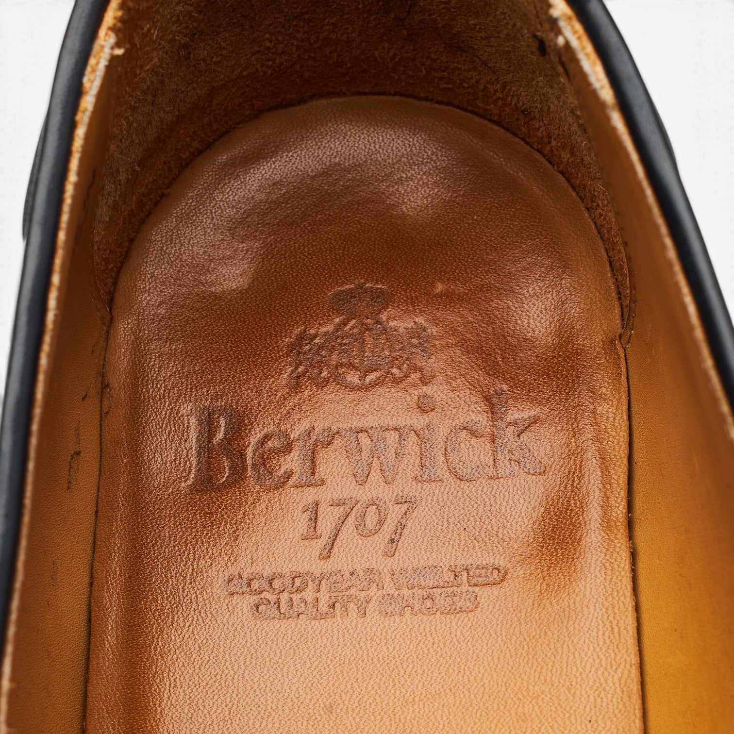 Berwick 8491 mocassins à glands cuir noir pointure UK 6,5