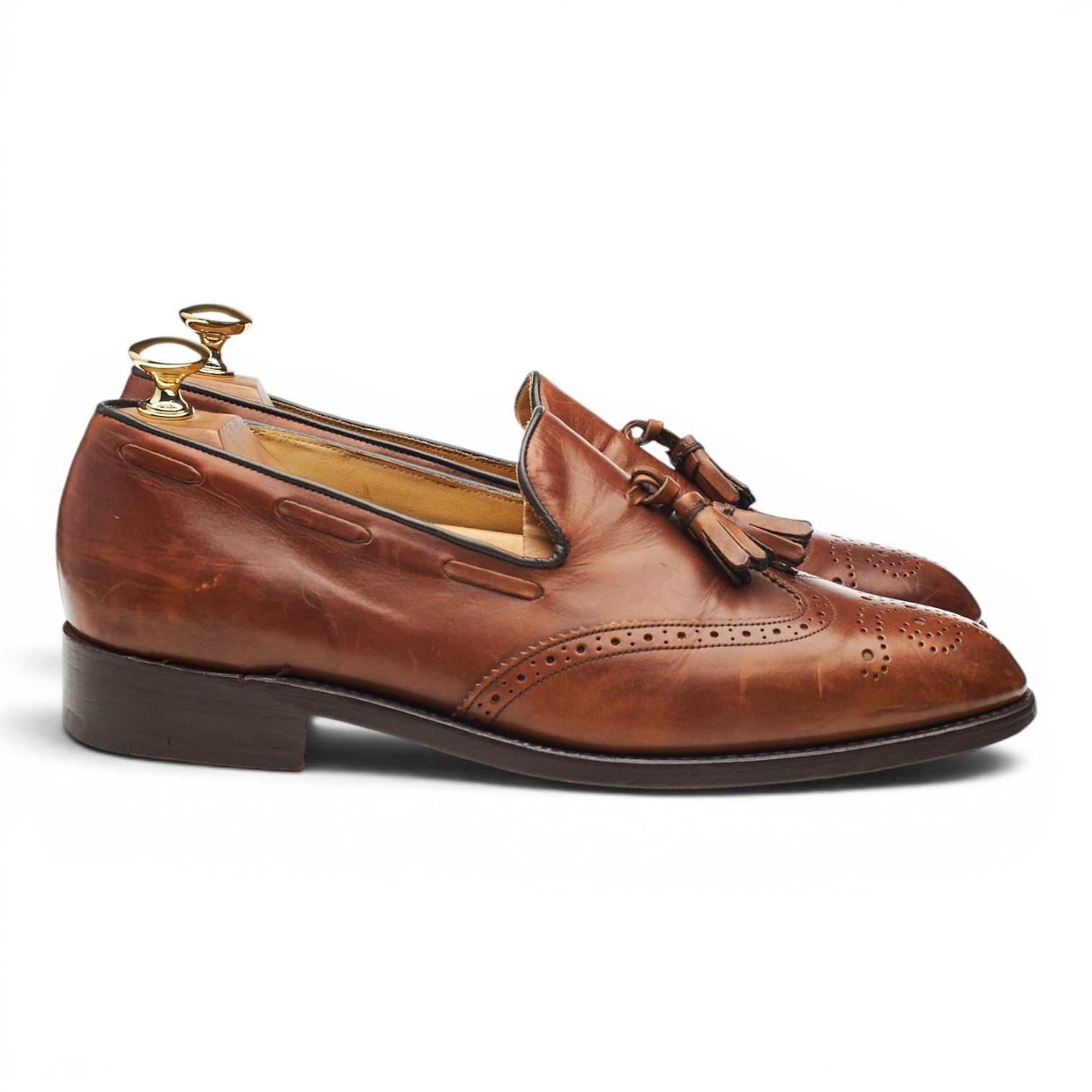 Barker Clive mocassins à glands cuir marron UK 6.5
