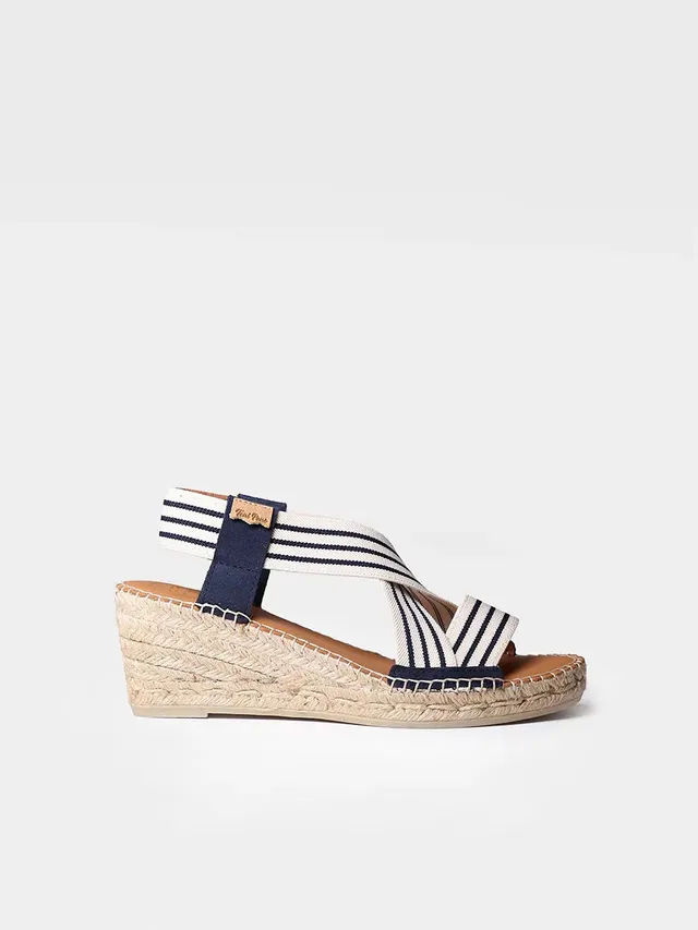 Toni Pons Tina espadrille compensee Crudo-Marino talon 6 cm