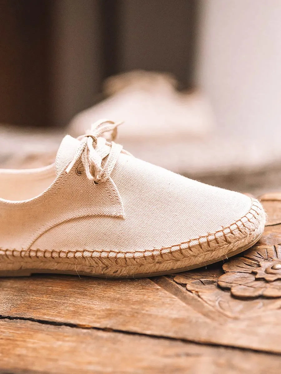 Toni Pons Dixon espadrille homme écru coton et jute