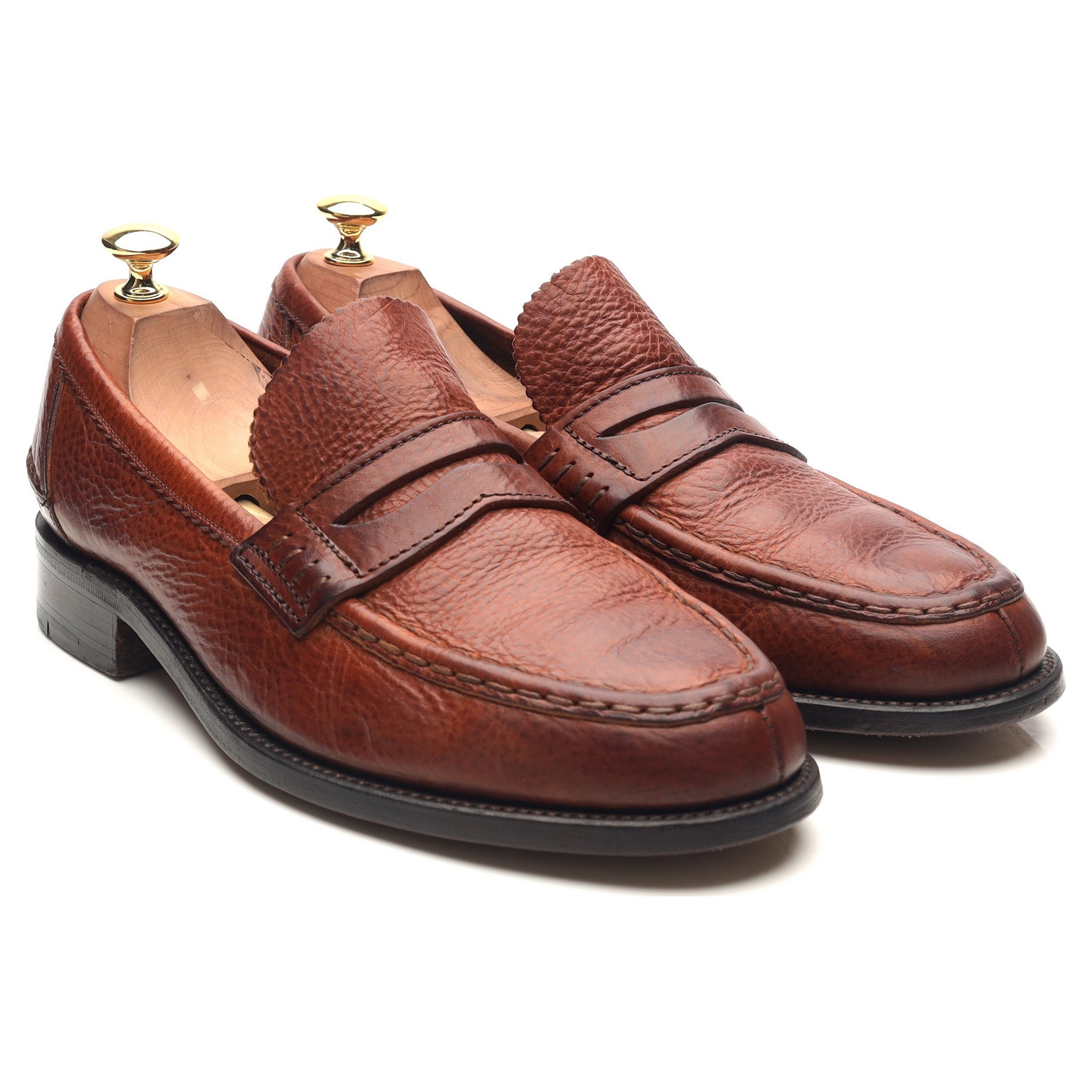 Barker penny mocassin cuir grainé marron UK 9,5 confort