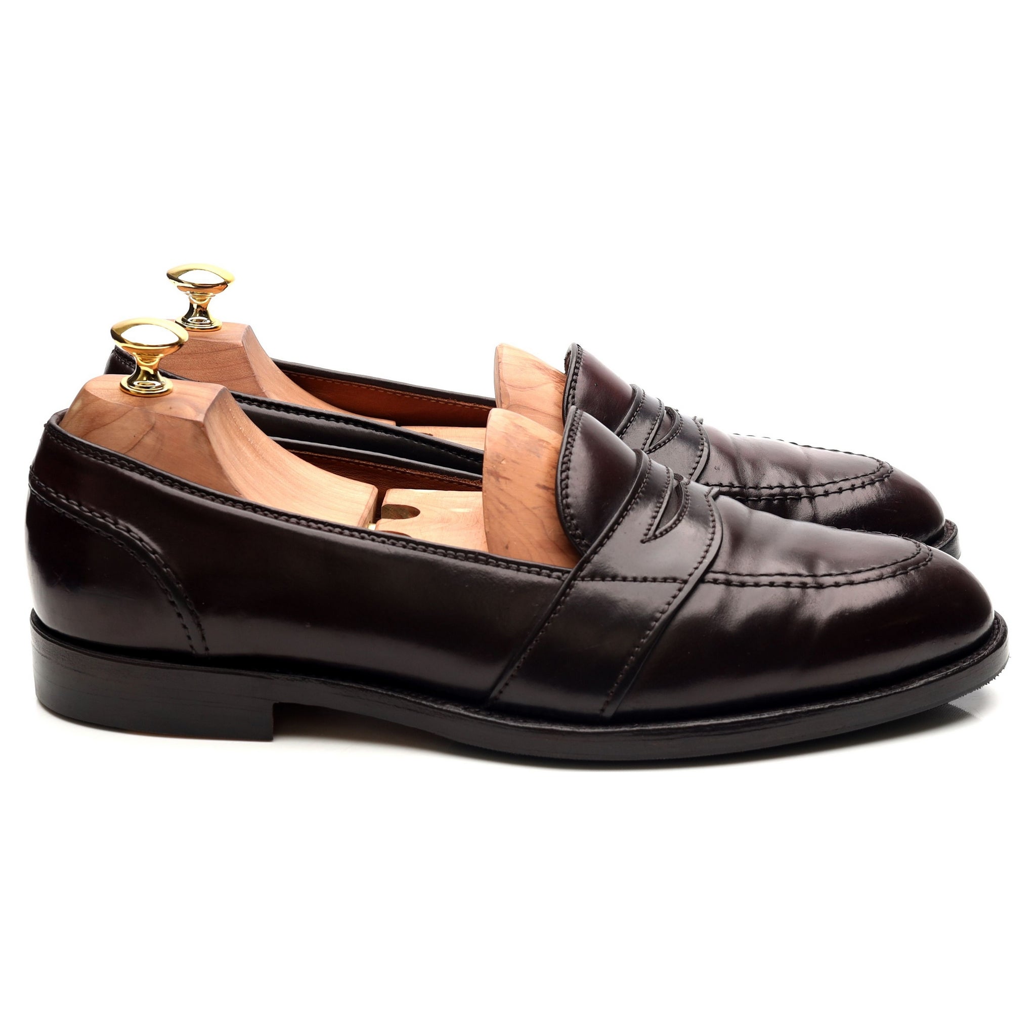 Alden 684 mocassins cuir cordovan bordeaux UK 10