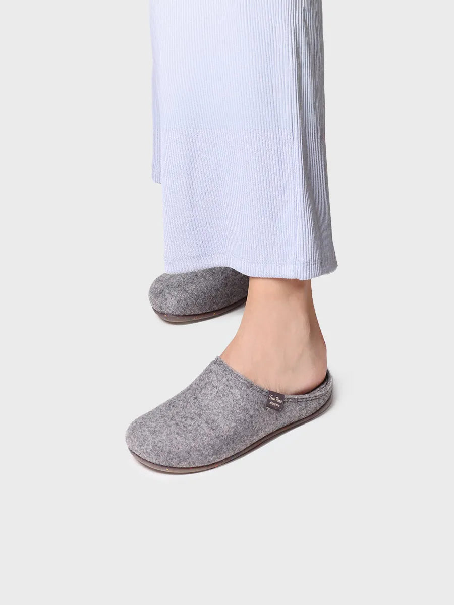 Toni Pons Mona-FR mules feutre recyclé gris femme