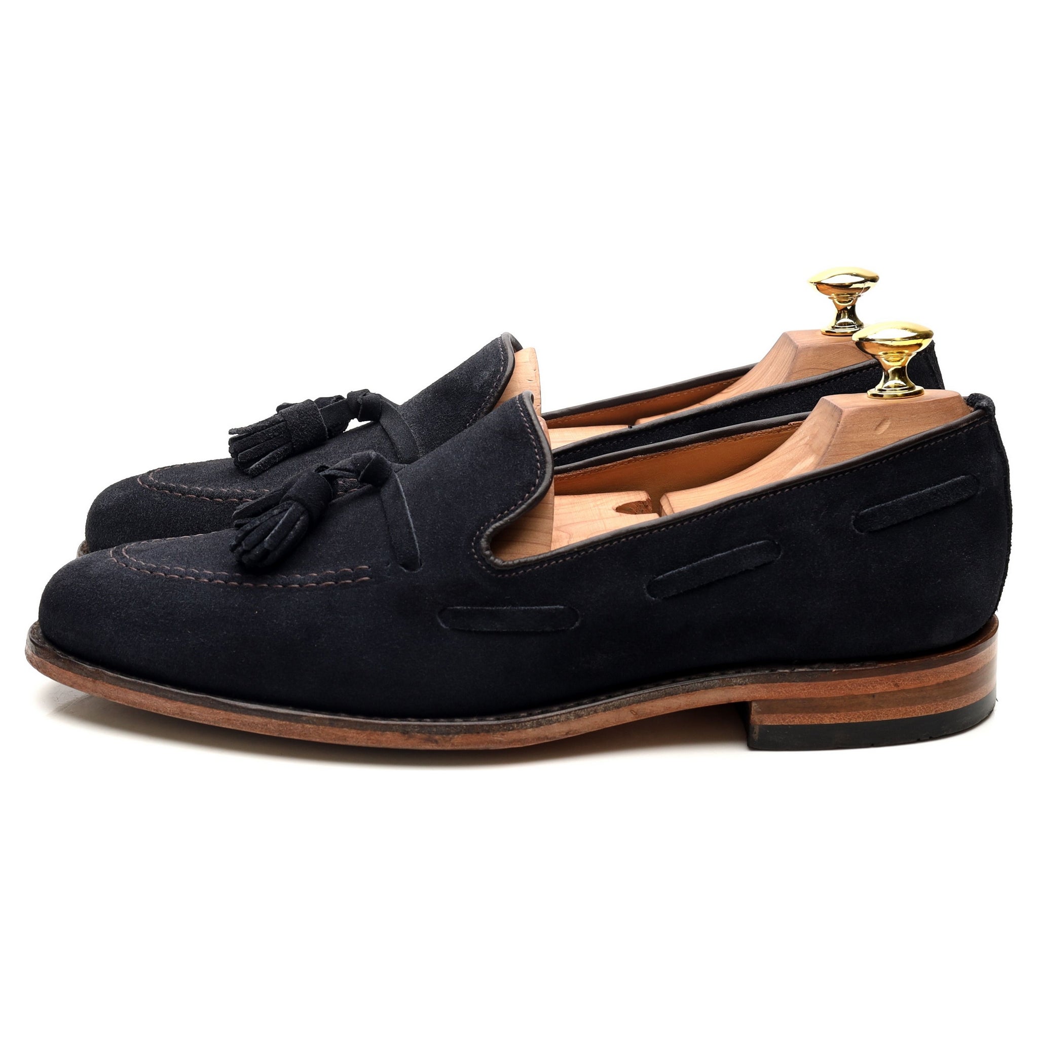 Loake Lincoln mocassin daim bleu UK 8