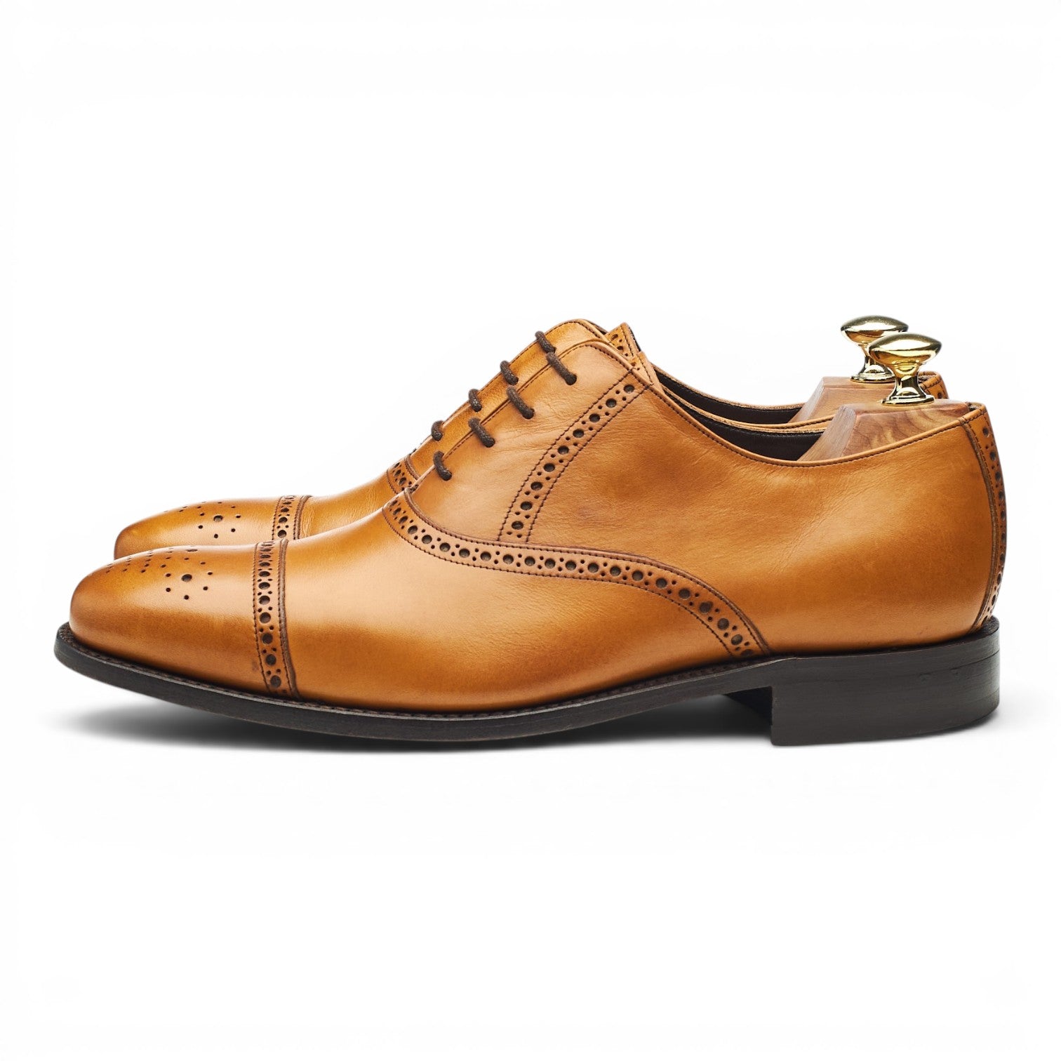 Barker Flynn oxford brogues cuir marron UK 7.5