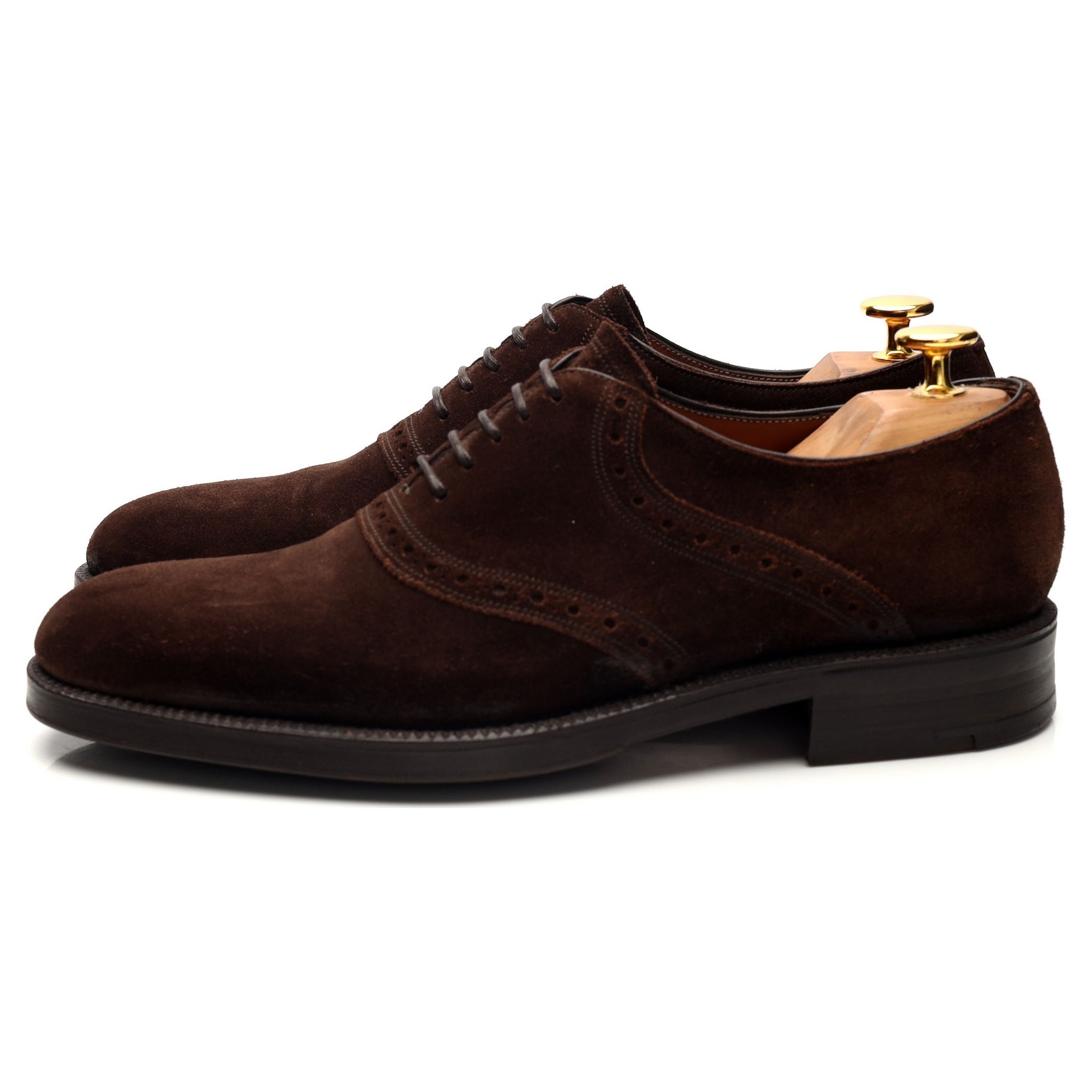 Gaziano & Girling Bespoke oxford suède marron UK 6.5