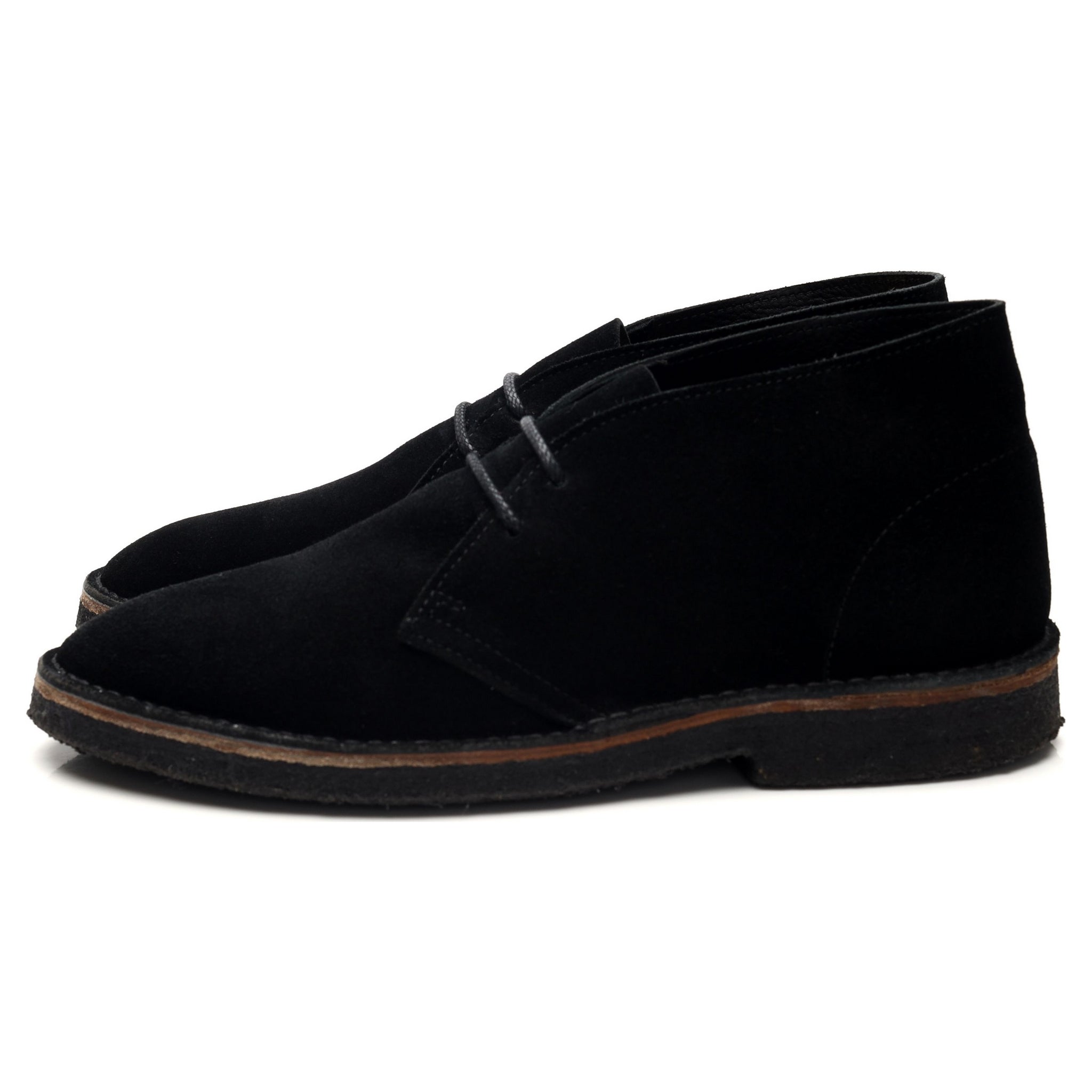 Anglo-Italian Chukka Boots Suède Noir UK 7.5