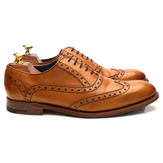 Barker Grant richelieu cuir marron clair UK 7