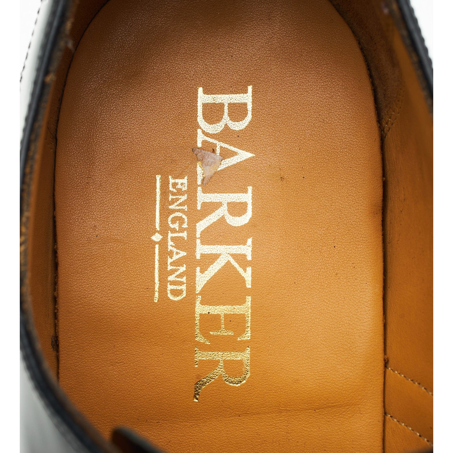 Barker Albert oxford cuir noir UK 8 semelle cuir