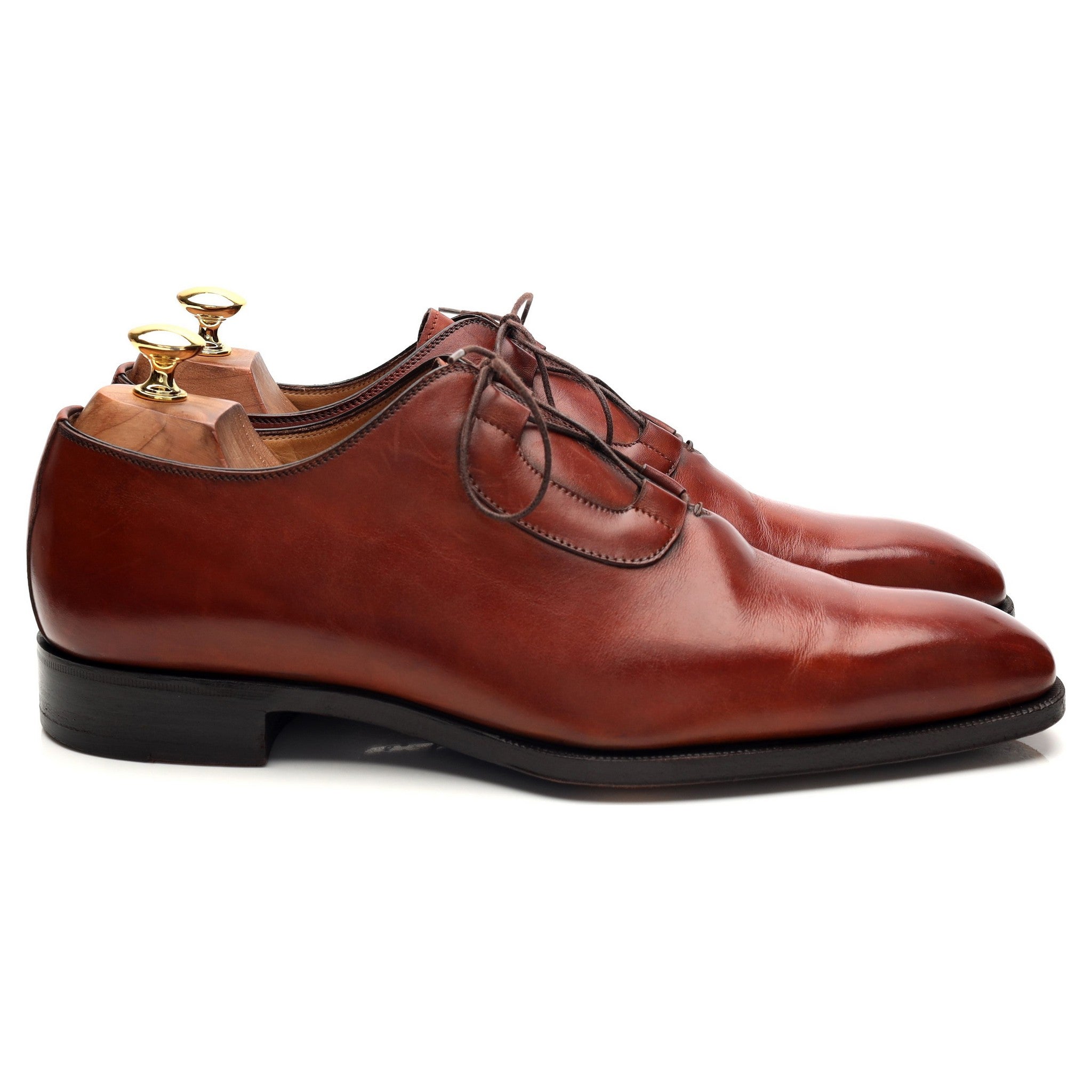 Scarpe di Bianco Ghillie oxford cuir marron UK 9,5