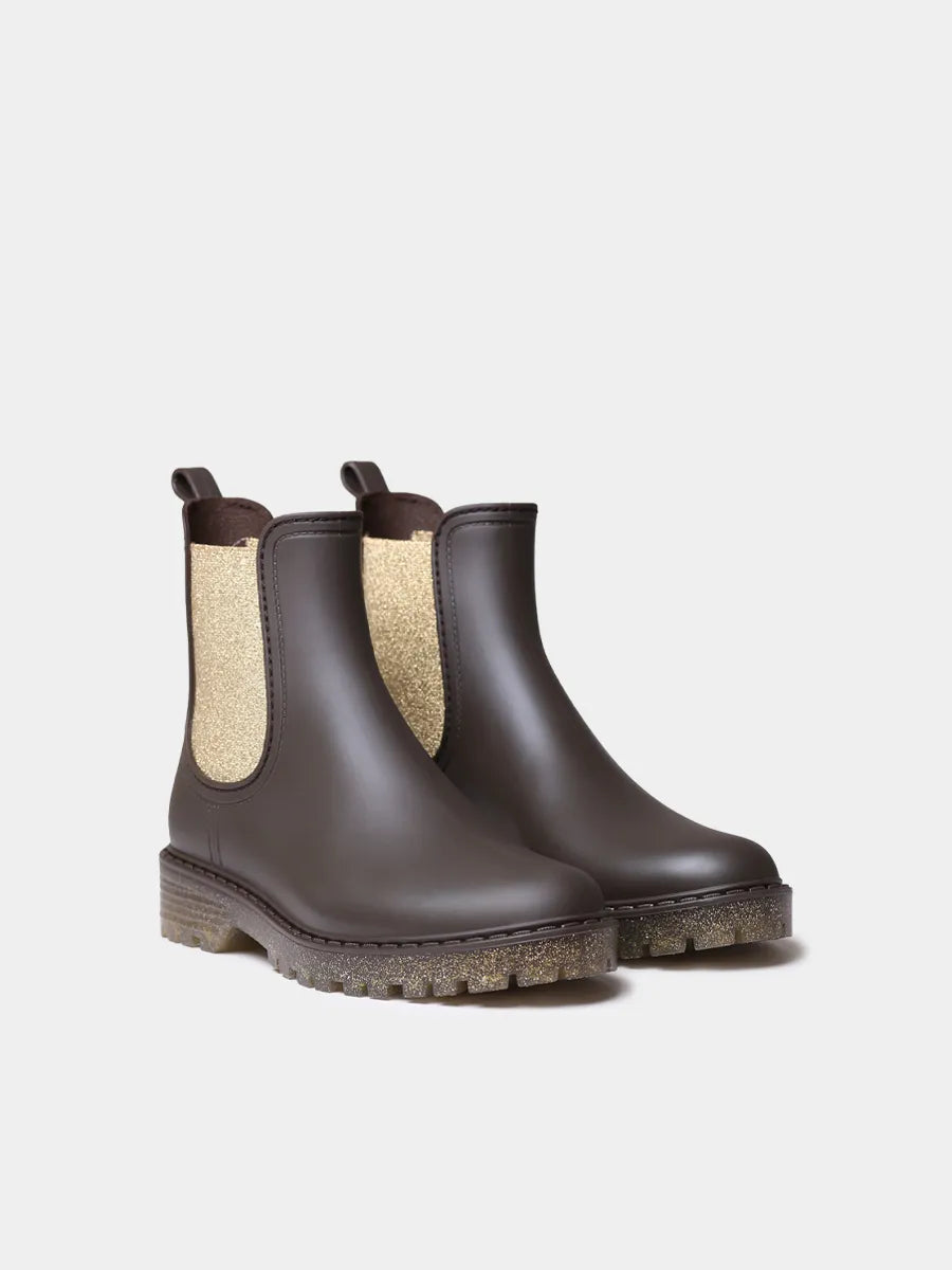 Toni Pons Coimbra bottine pluie femme élastique brillant