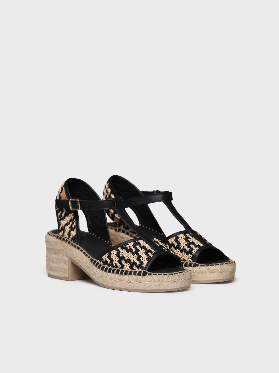 Toni Pons Donata-RP espadrilles petit talon raphia cuir