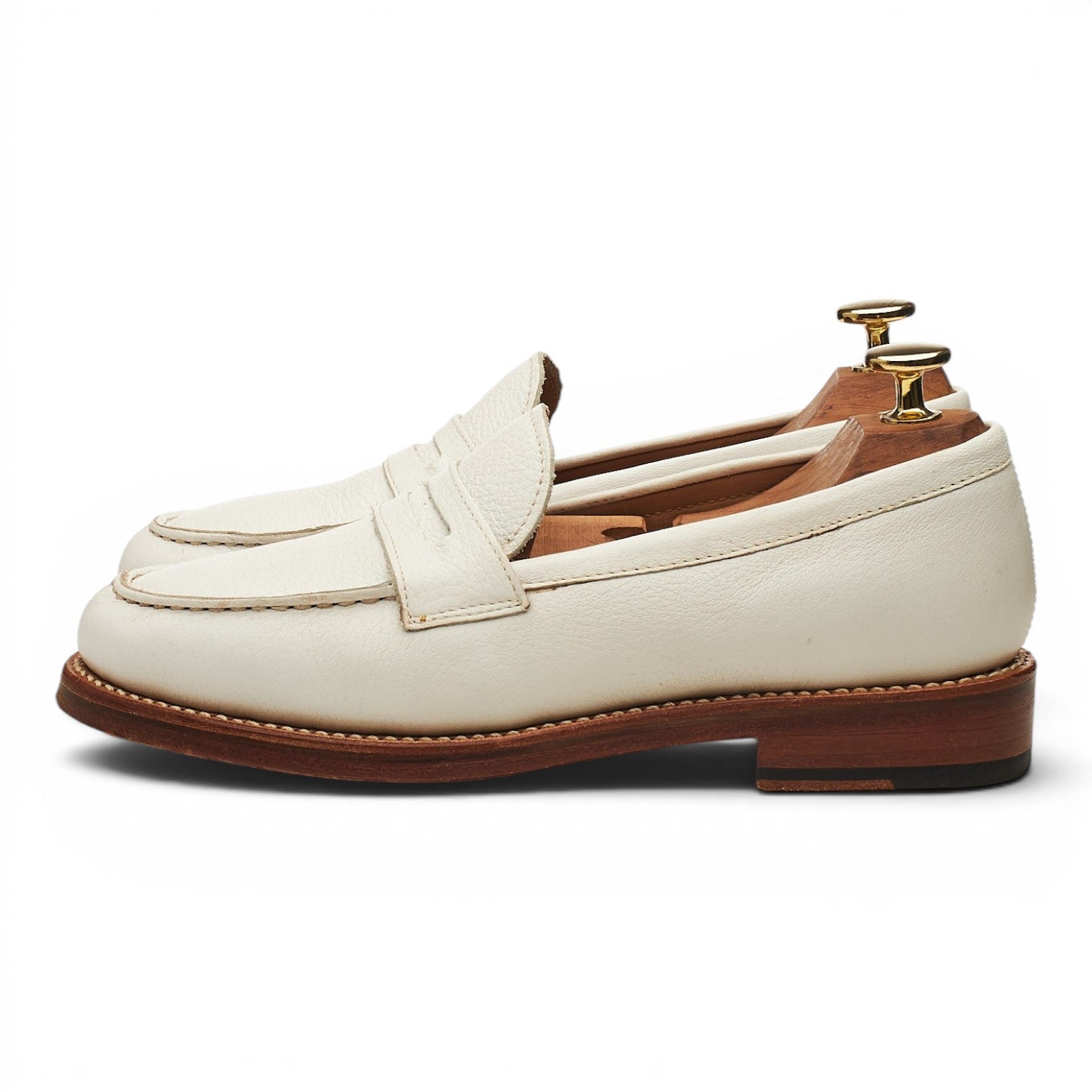 Grenson Philippa mocassins cuir blanc femme UK 3,5