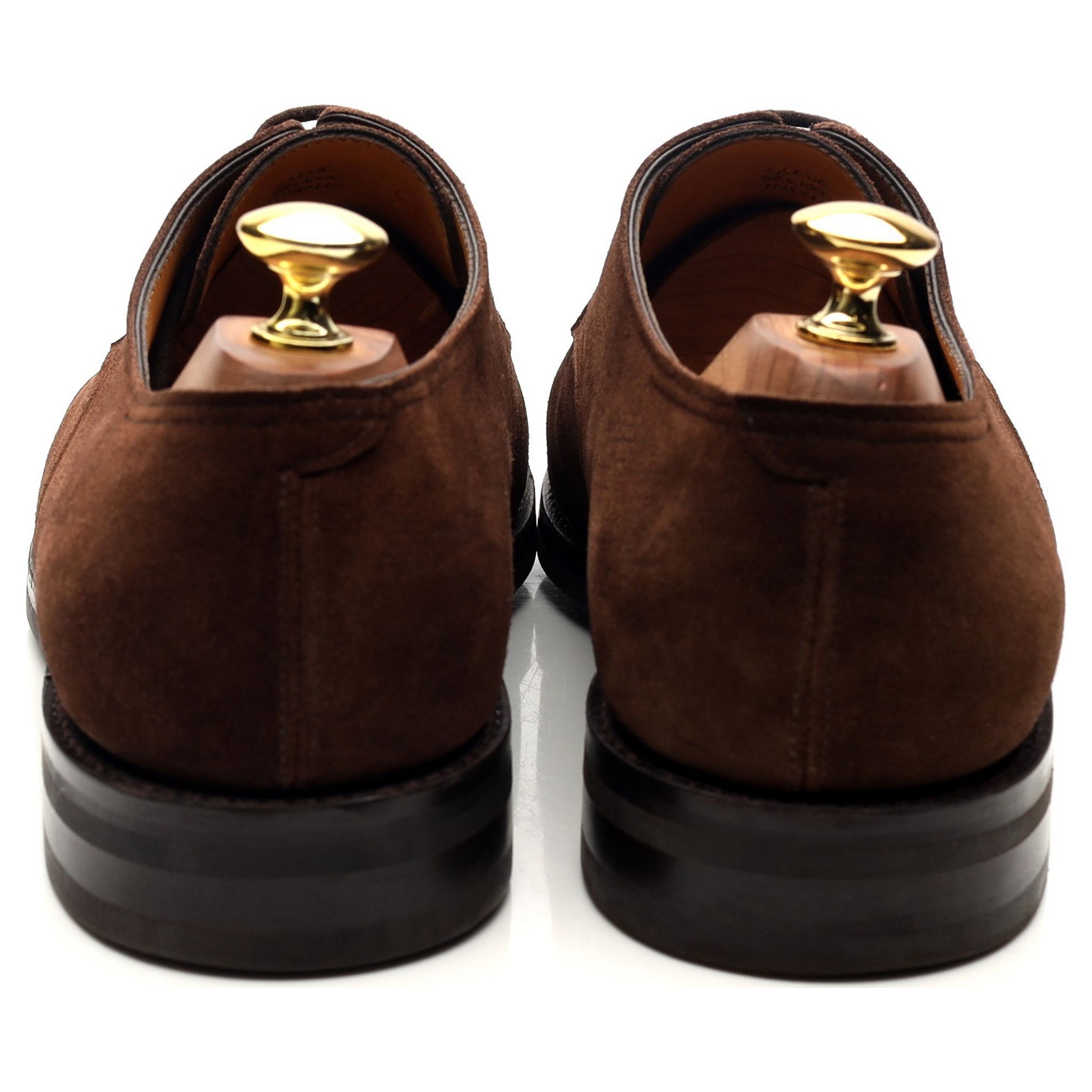 John Lobb Cleve derby daim marron foncé UK 8.5