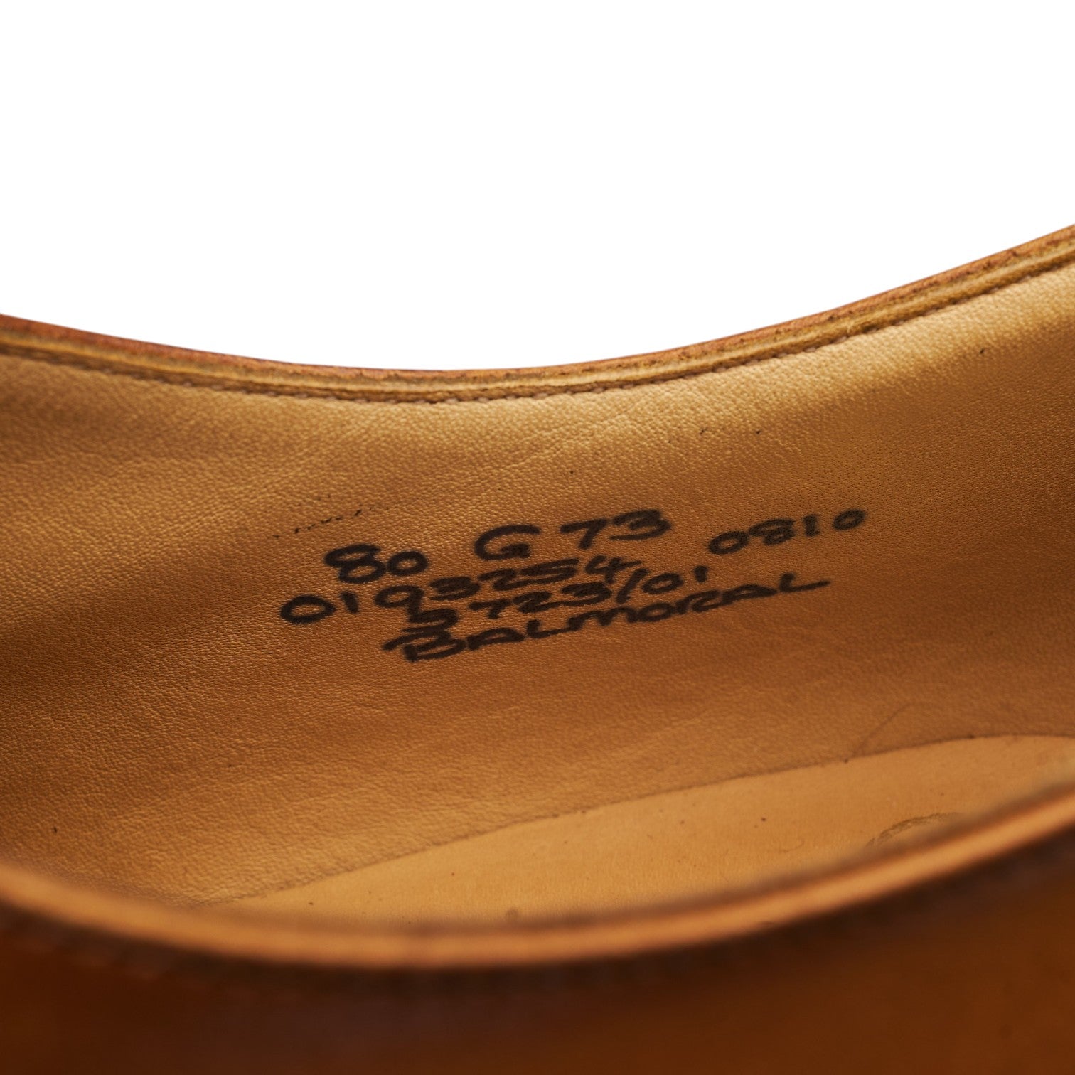 Church's Balmoral richelieu cuir marron brûlé UK 8 large