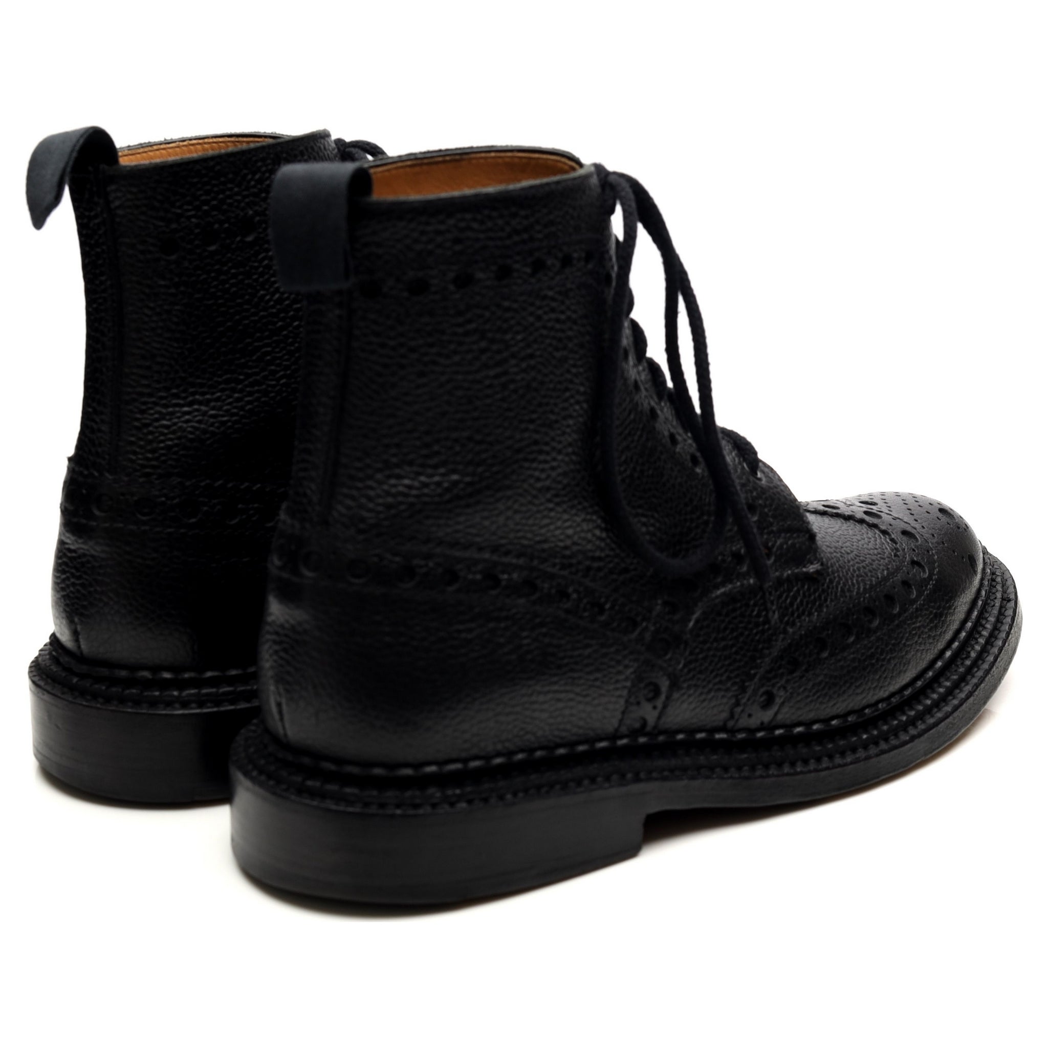 Grenson Fred boots brogue cuir noir UK 7