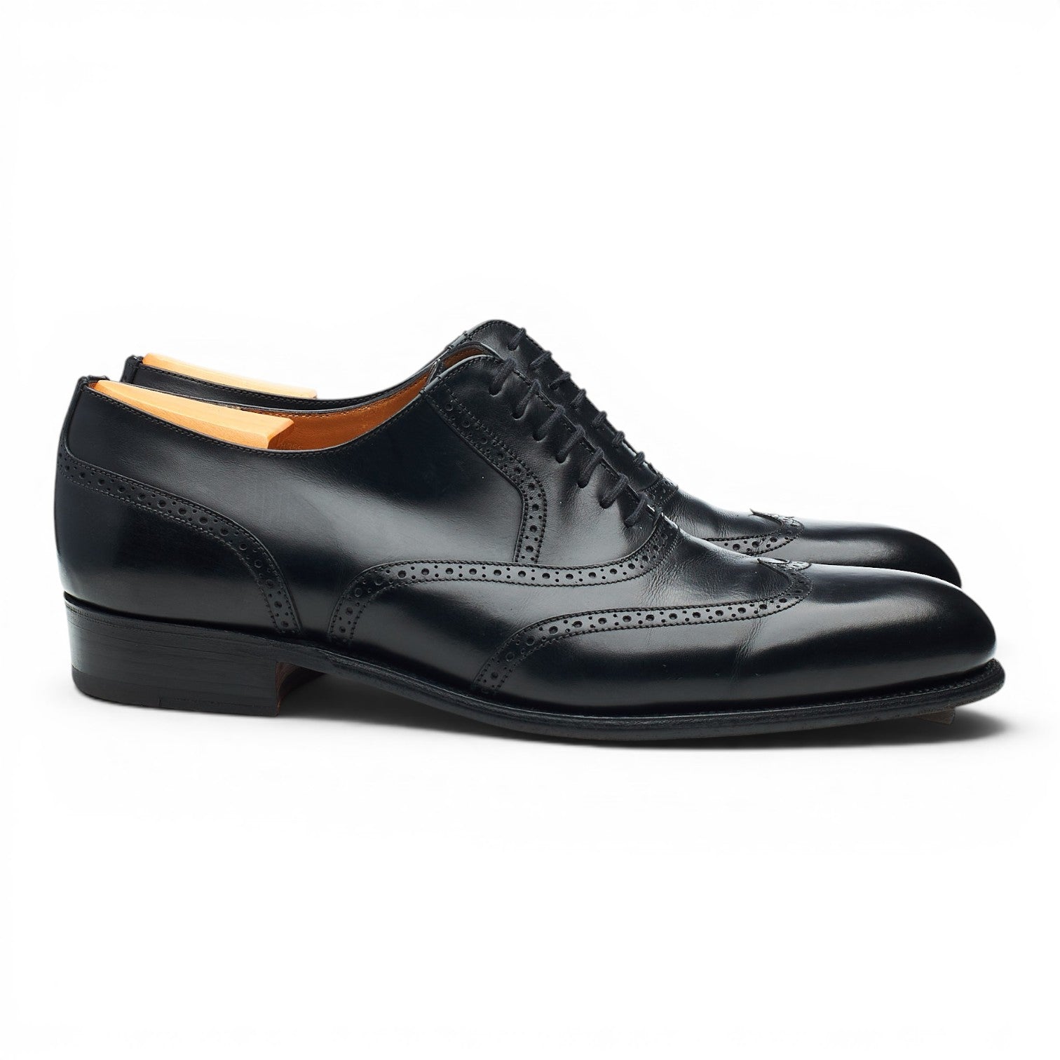 J.M. Weston 528 richelieu cuir noir UK 8,5