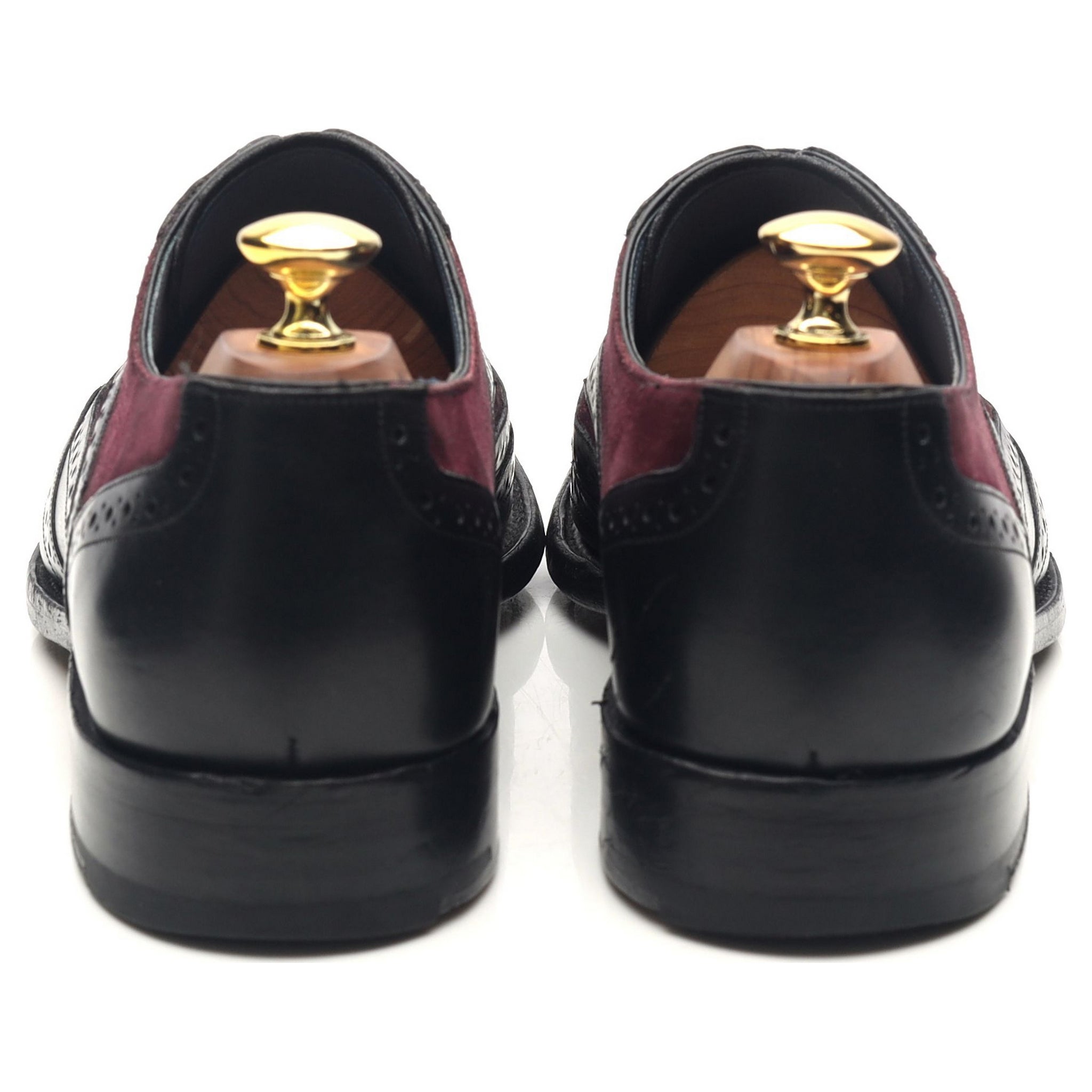 Barker McClean richelieu brogue cuir noir pointure UK 8