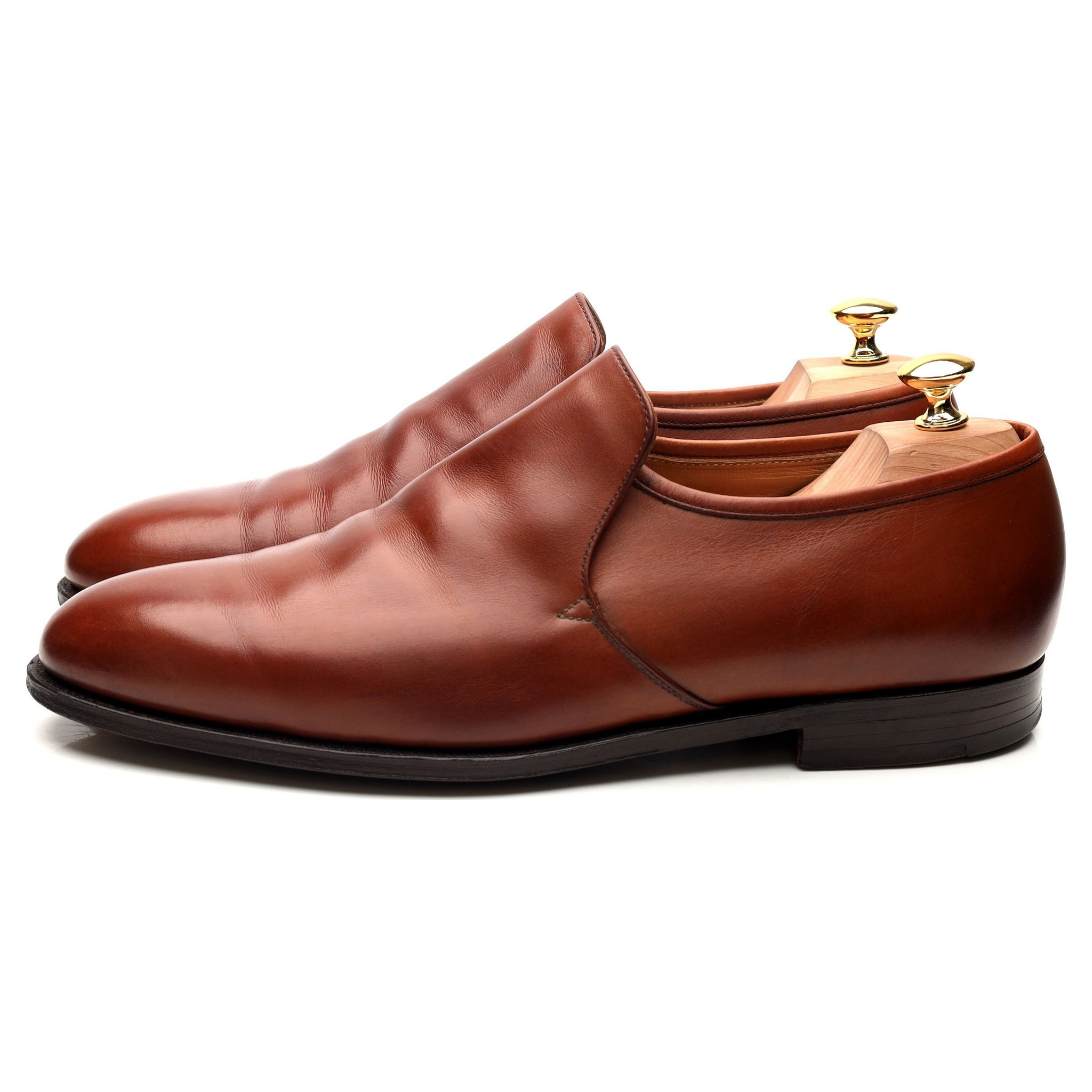Crockett & Jones mocassins cuir camel pointure 11