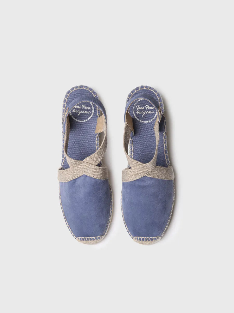 TONI PONS TONA espadrille femme compensée cuir velours