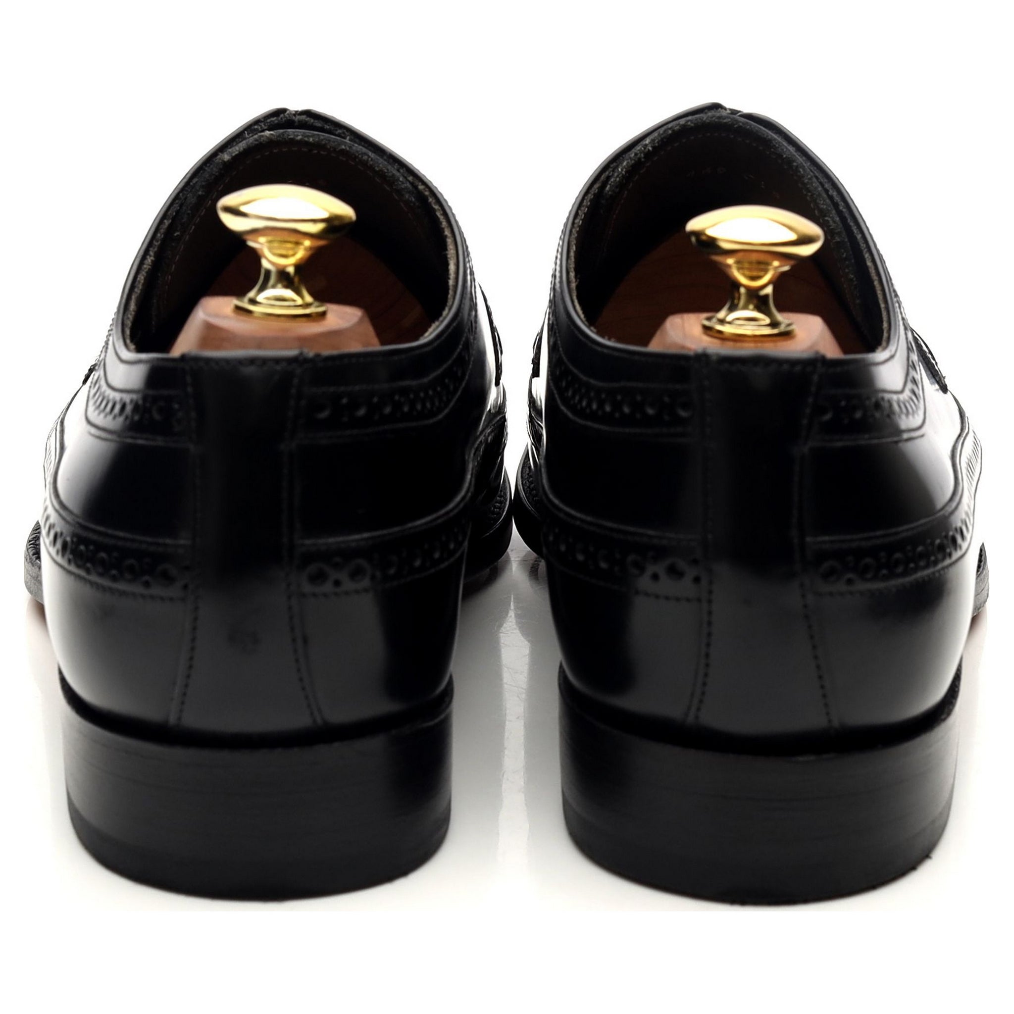 Barker Woodbridge derby cuir noir brogue pointure UK 8