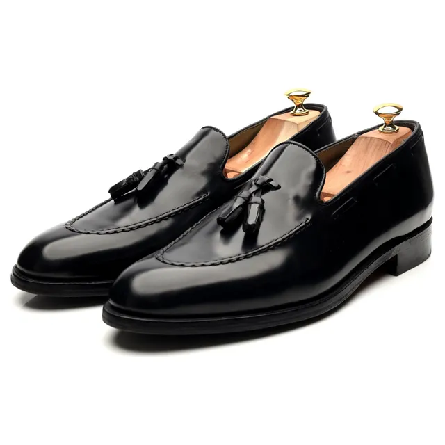 Foster & Son mocassin cuir noir UK 11.5