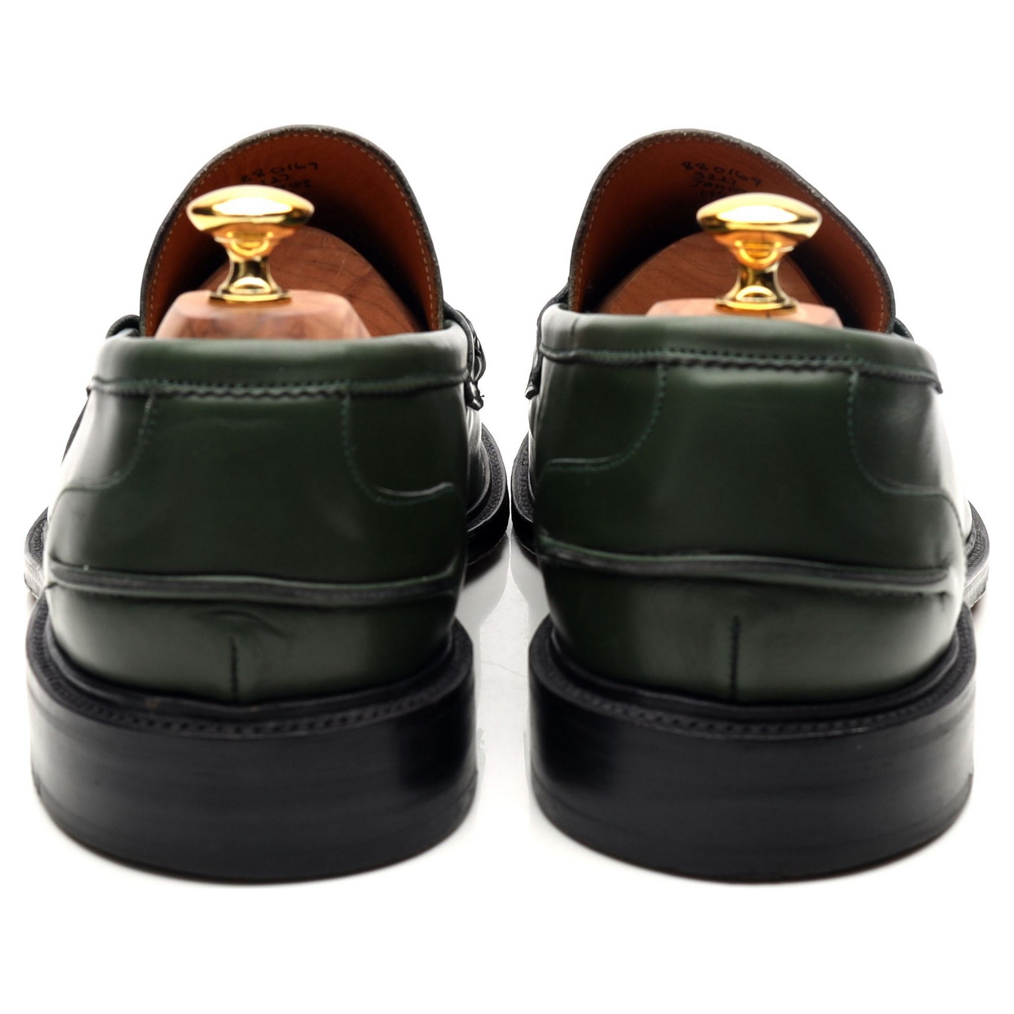 Tricker's James mocassins cuir vert UK 11,5