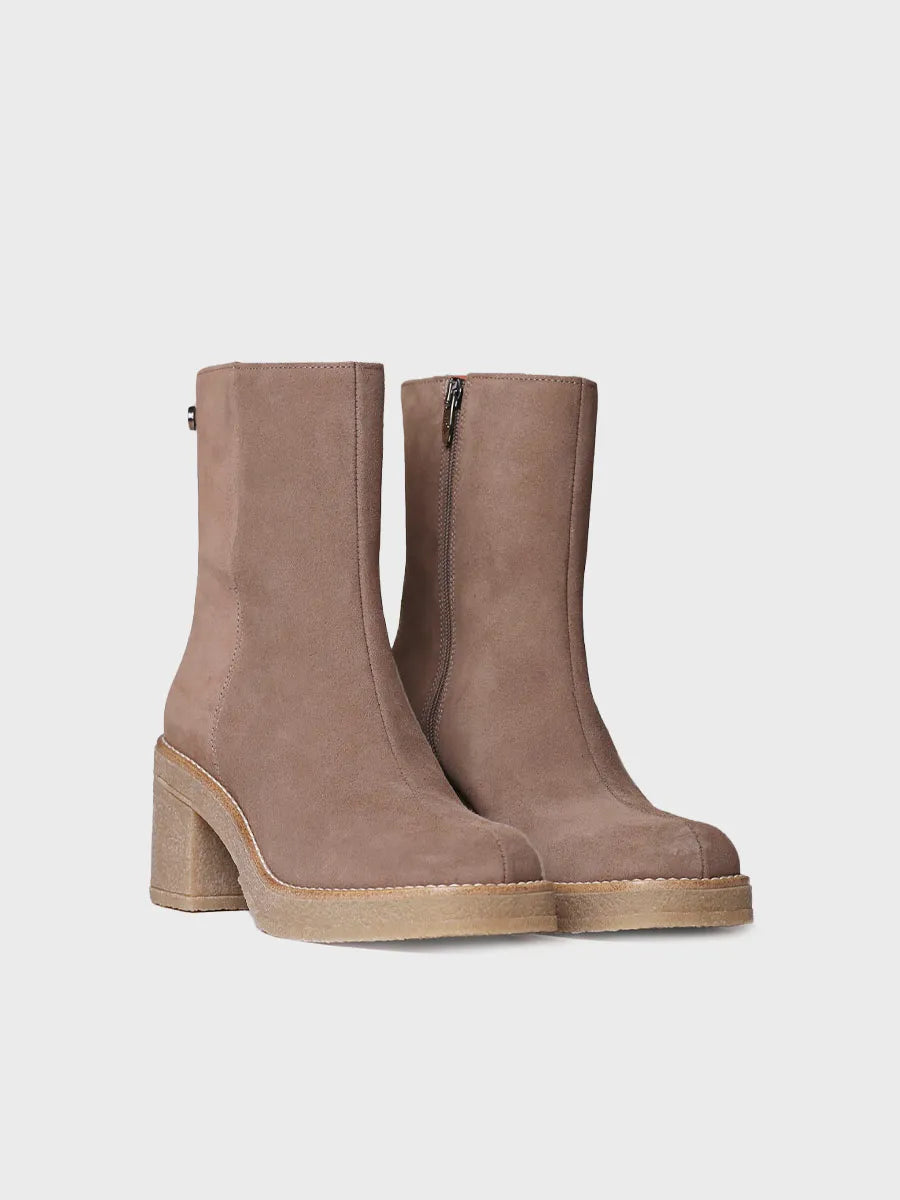 Toni Pons PIANI-SY bottine femme taupe talon large