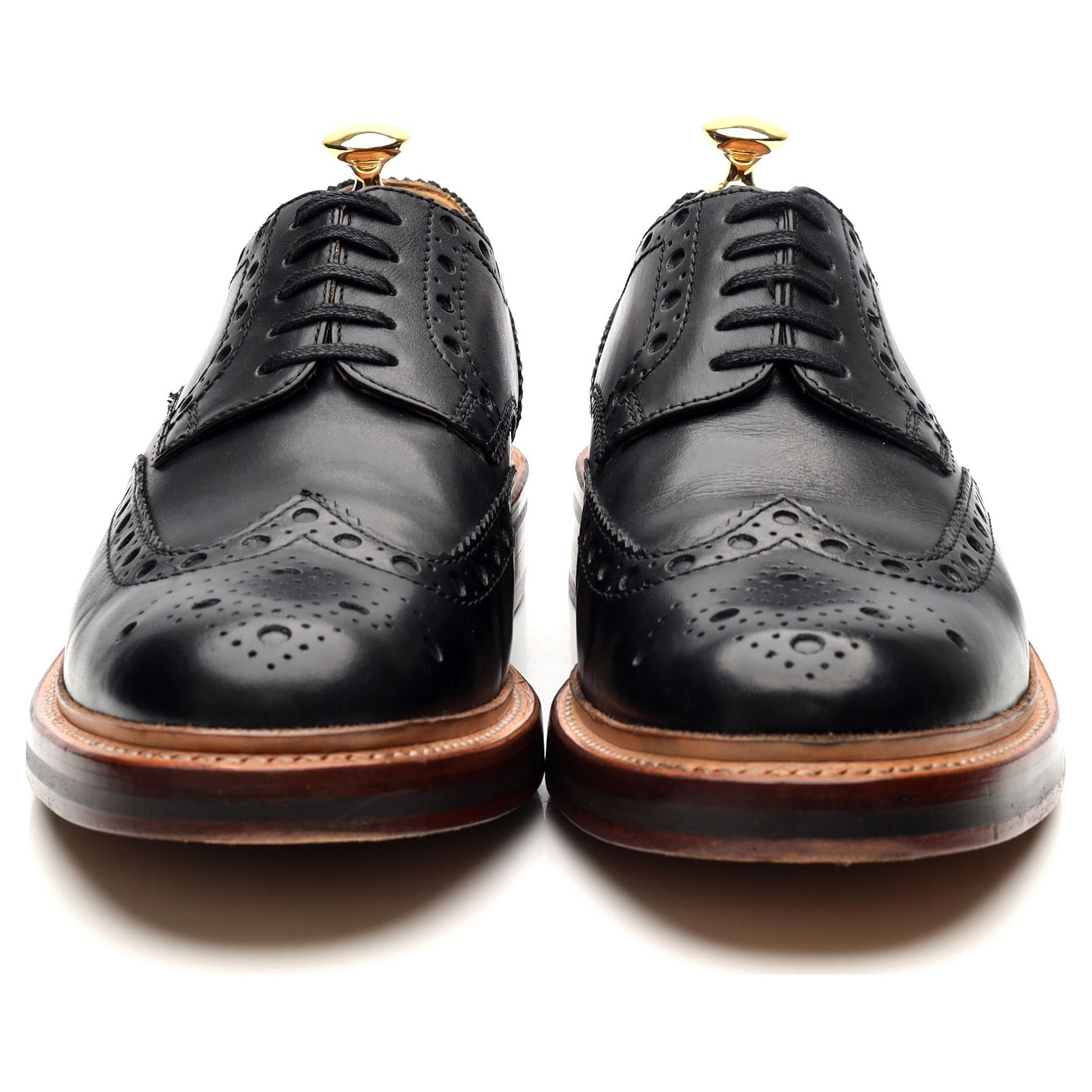Grenson Archie derby cuir noir pointure UK 9 large