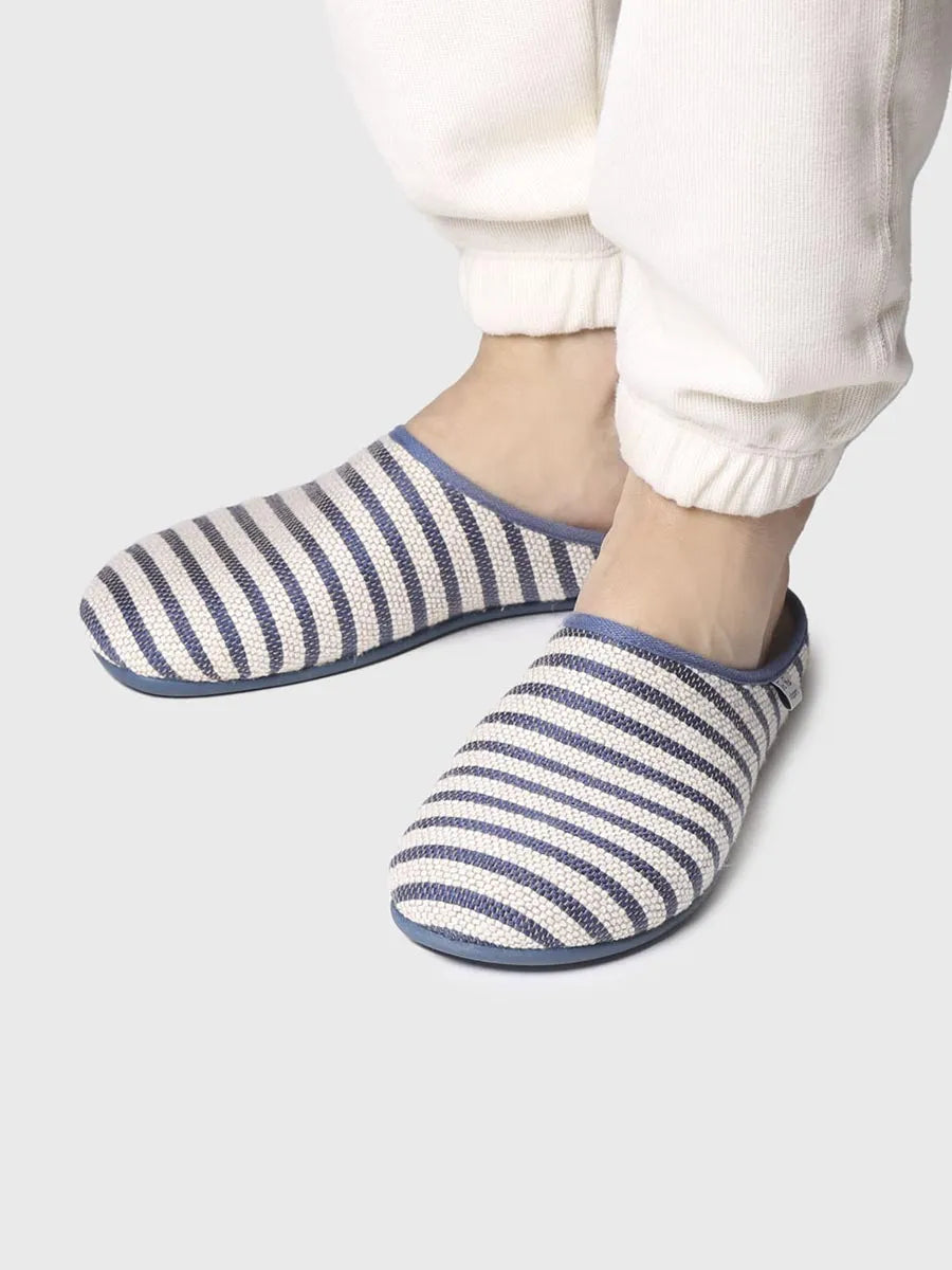Toni Pons Nai-DL mule homme coton bleu marine vegan