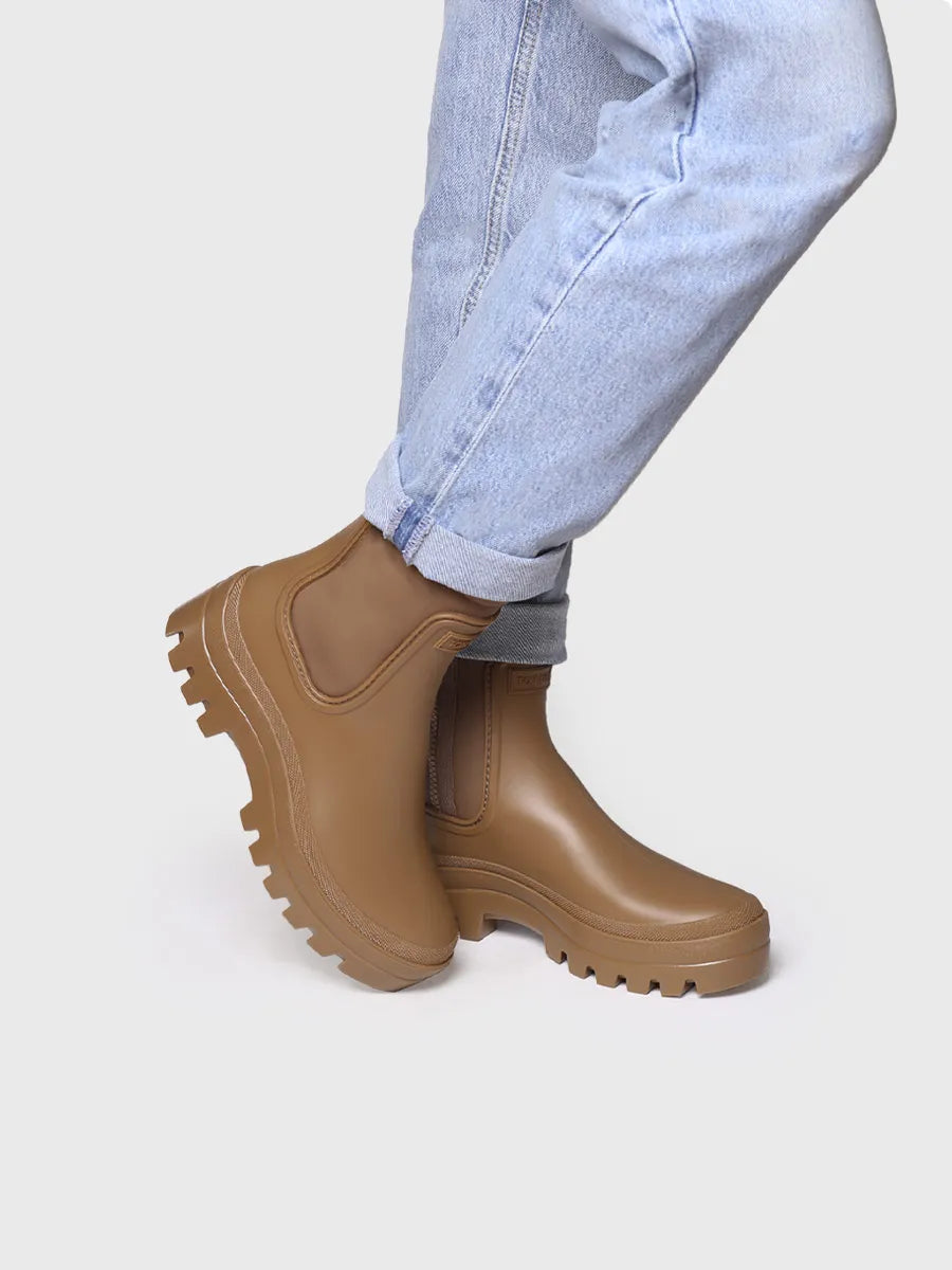 Toni Pons Cascais botte pluie néoprène femme camel