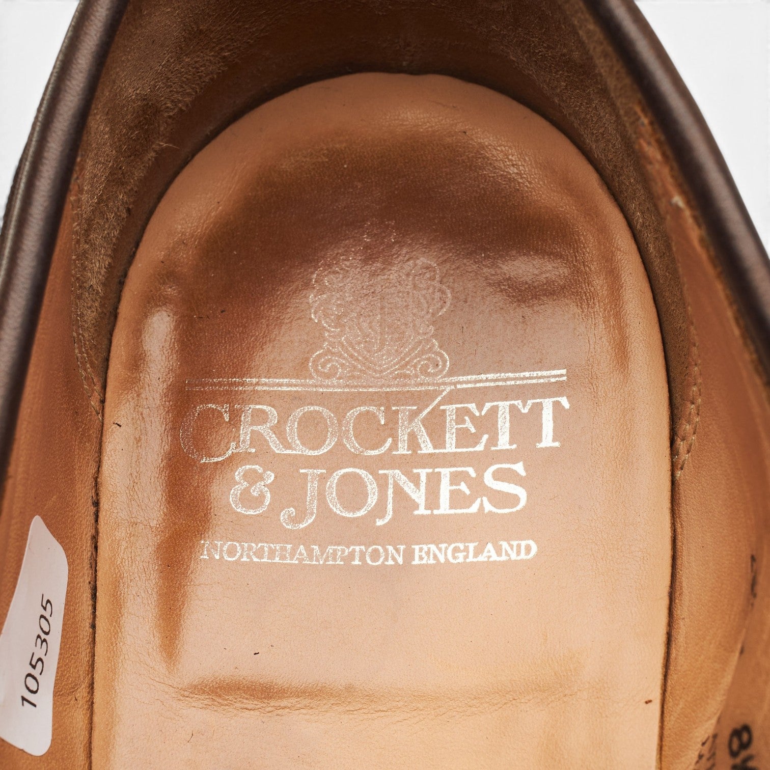 Crockett & Jones Sydney mocassins daim marron UK 8.5