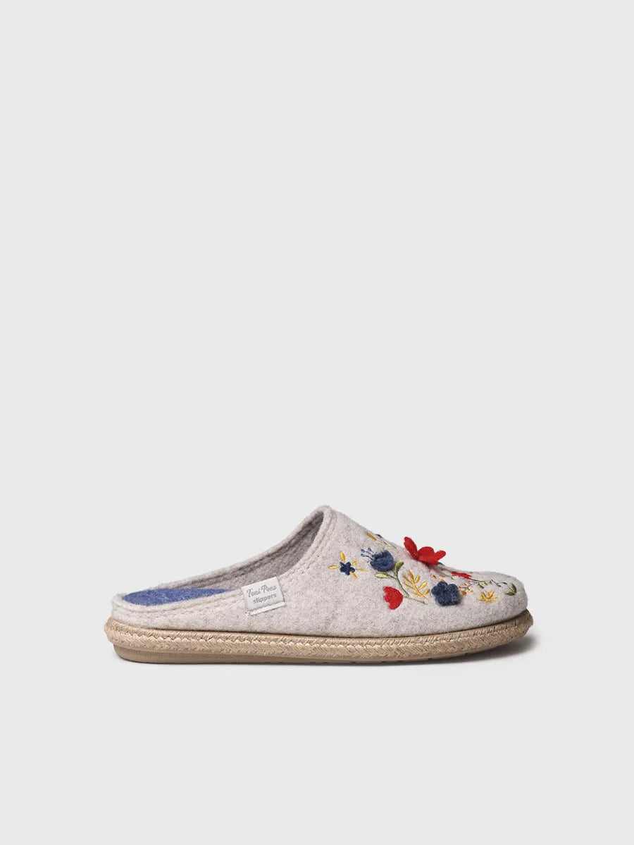 Toni Pons DELI-EF chaussons feutre fleurs femme