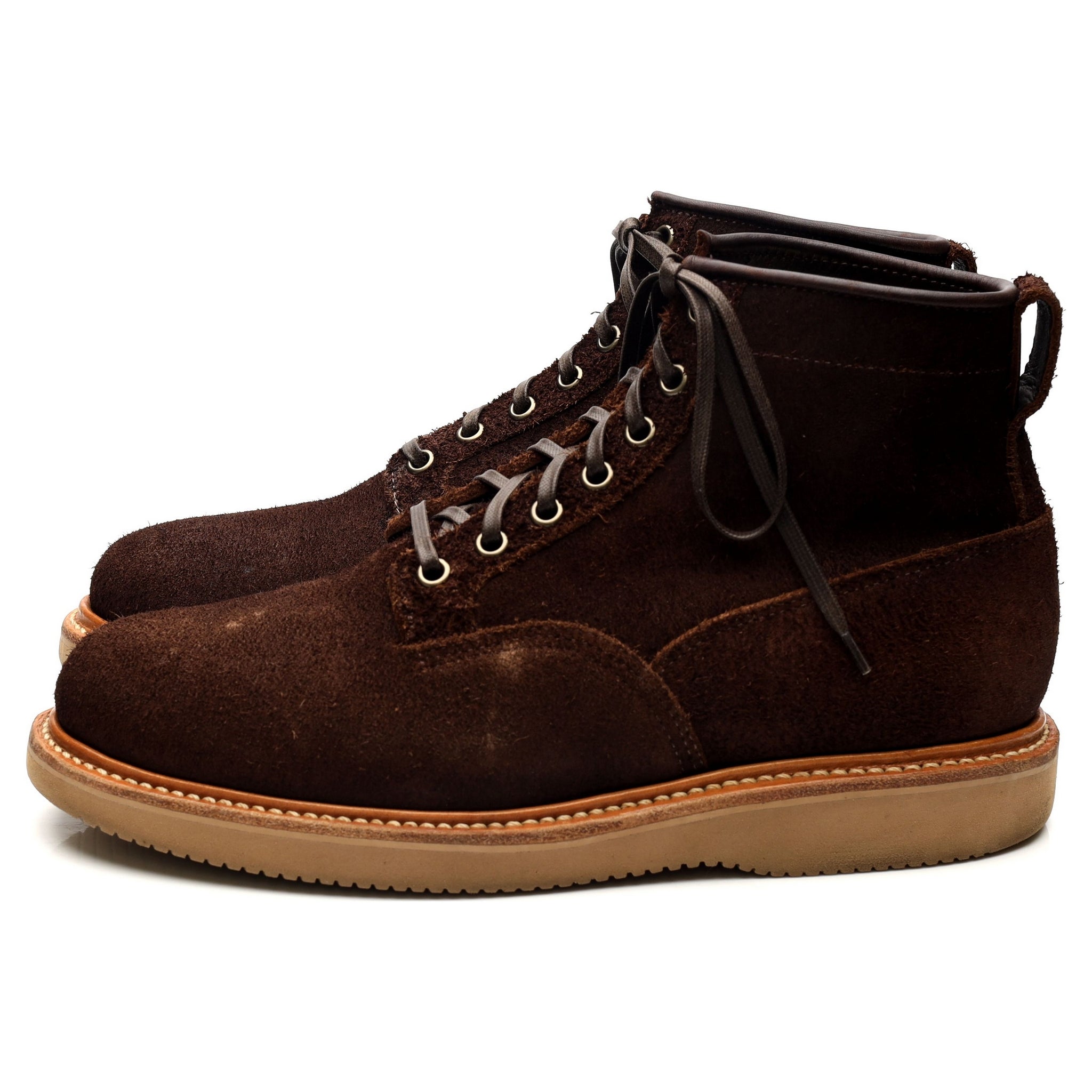 Viberg Service Boots bottine suède marron UK 7.5