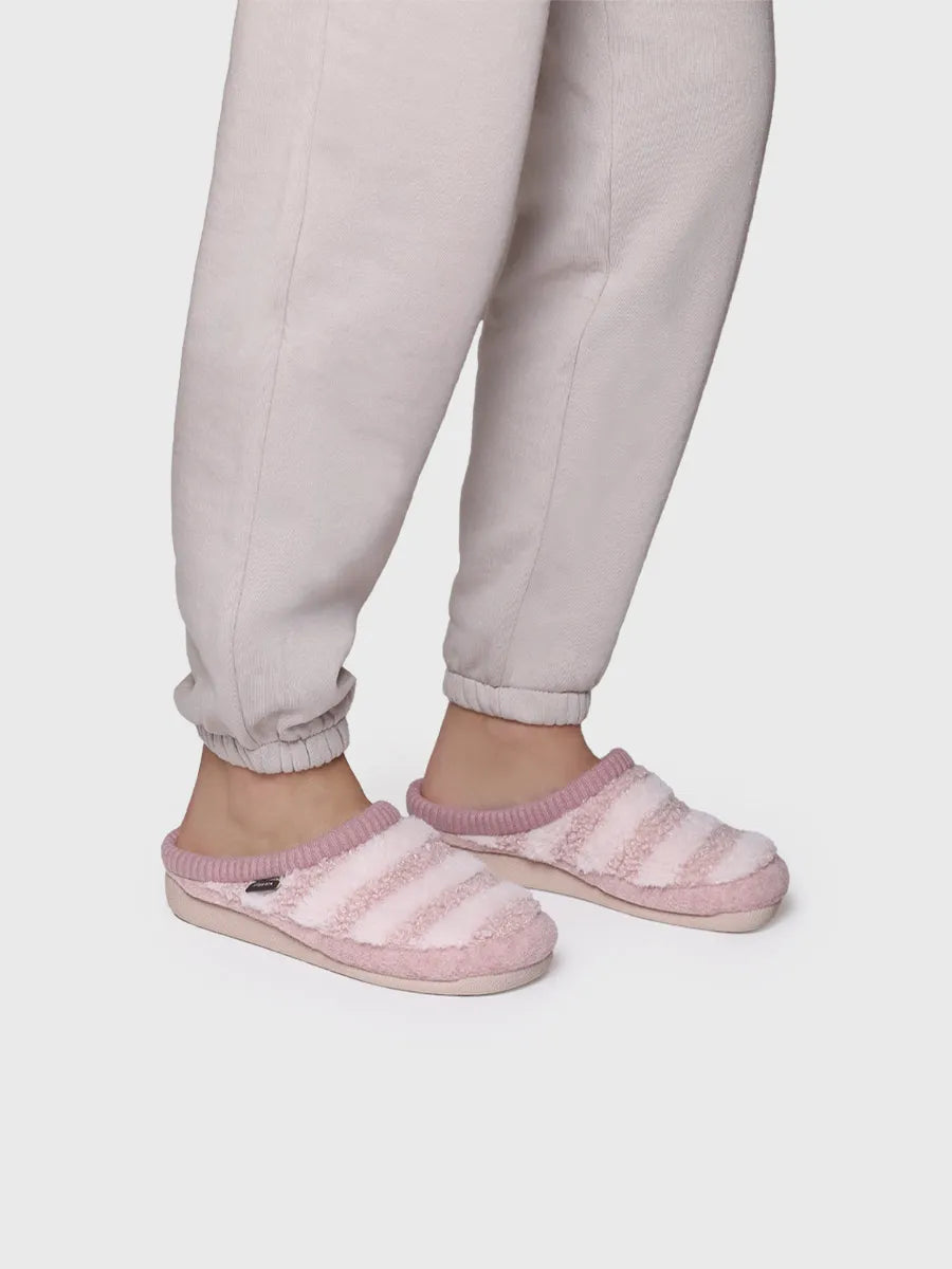 Toni Pons Malu-RM pantoufle sabot rose fourrée