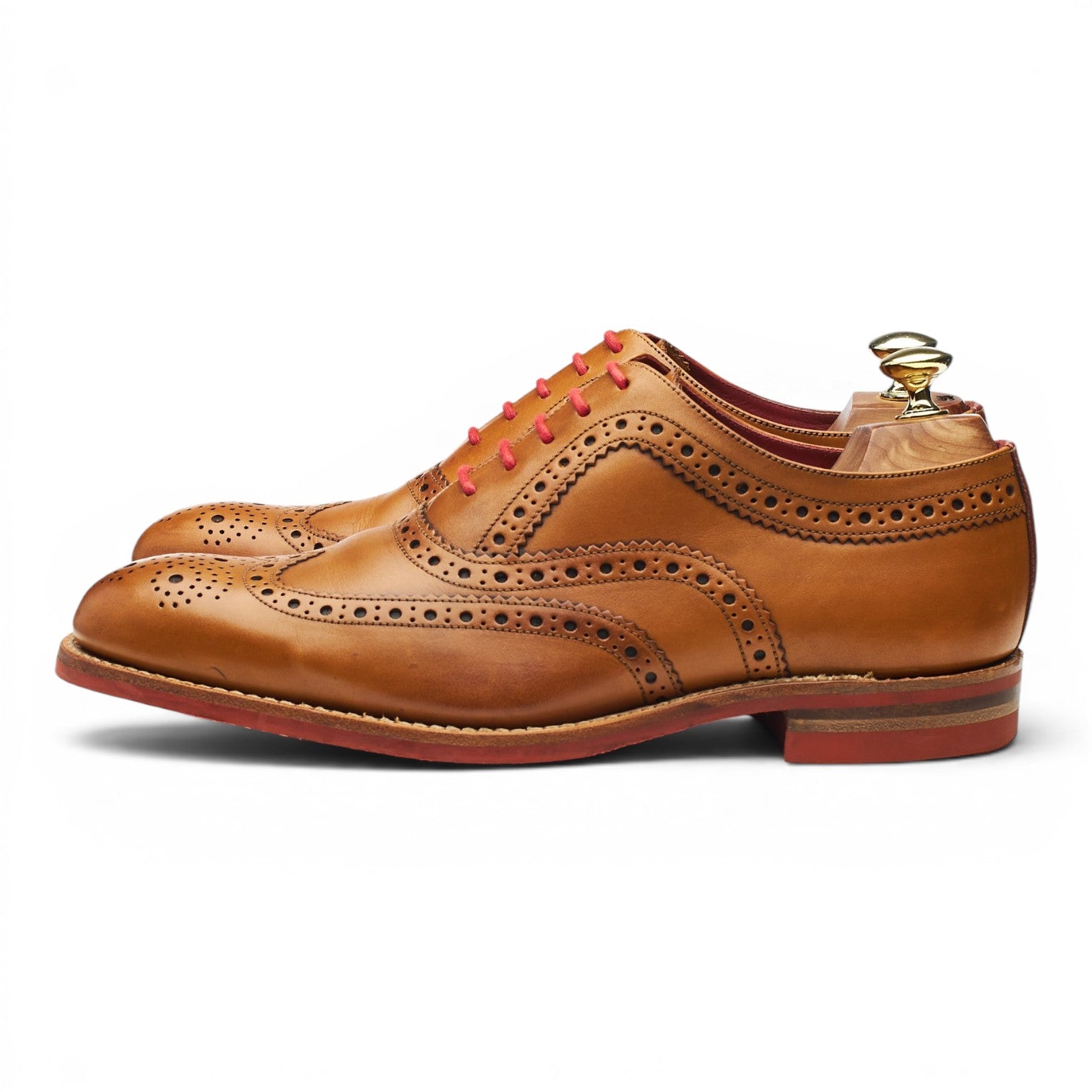 Herring Redbridge Oxford Brogue Cuir Tan 7.5