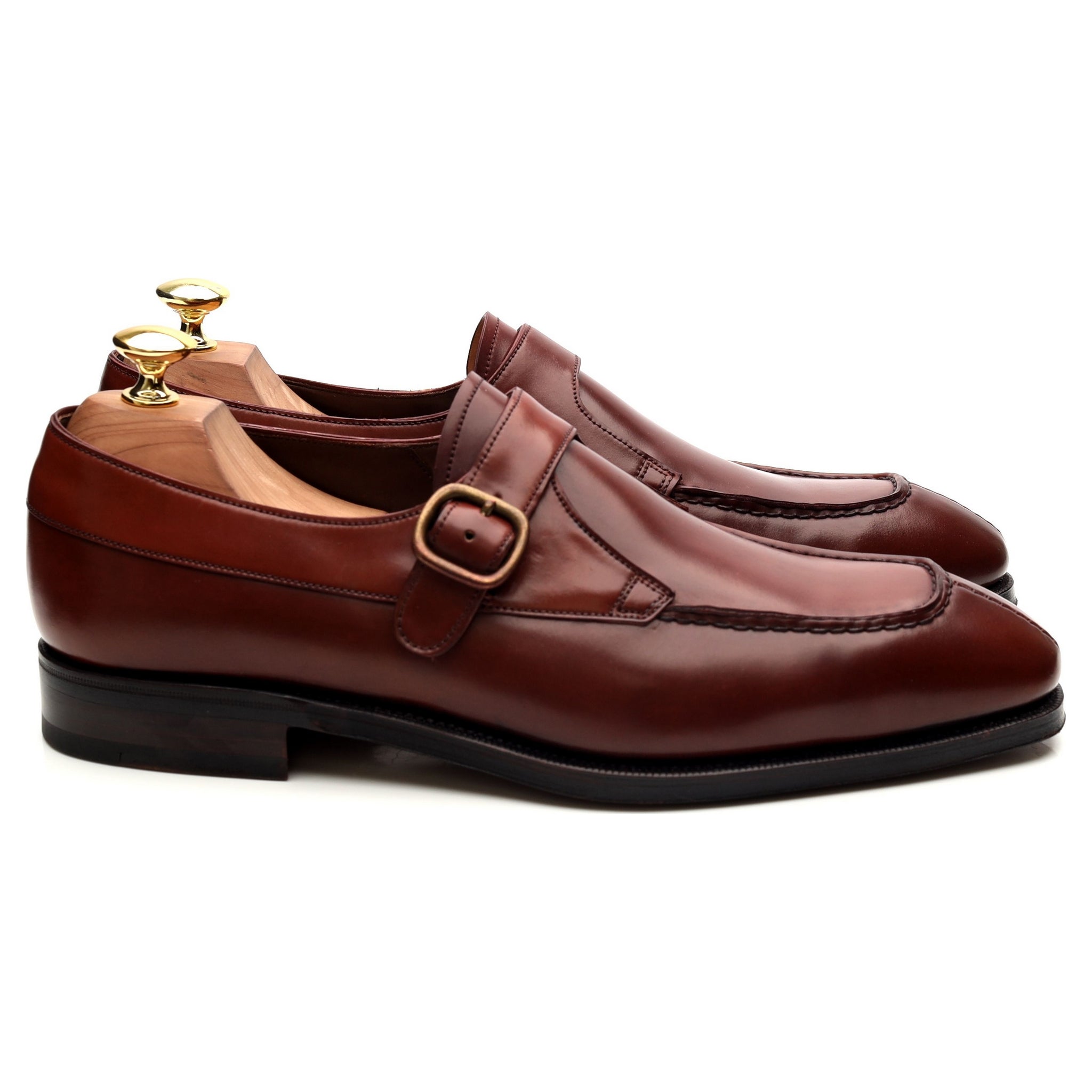 Carmina 80180 Monk Cuir Cordovan Rouge UK 8.5