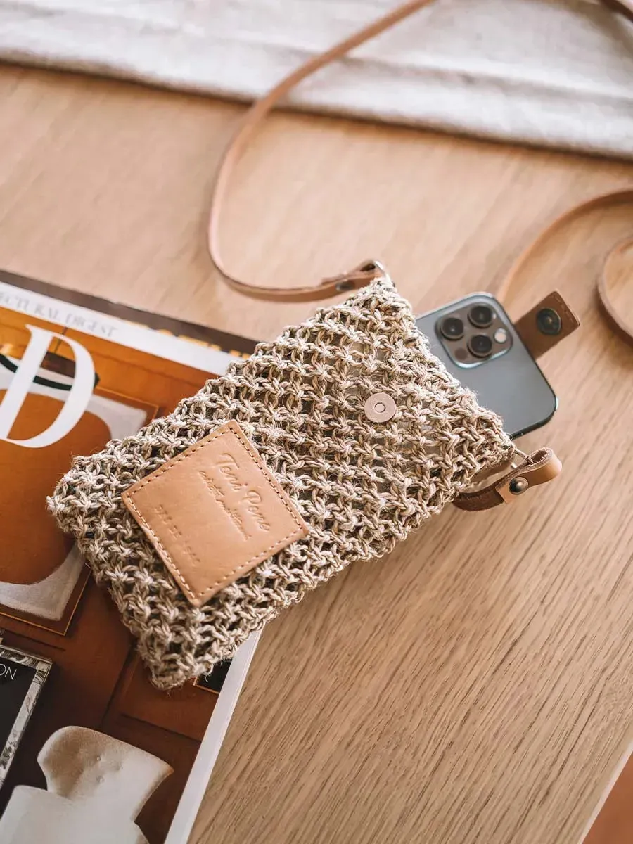 Toni Pons Gineth pochette téléphone jute vegan