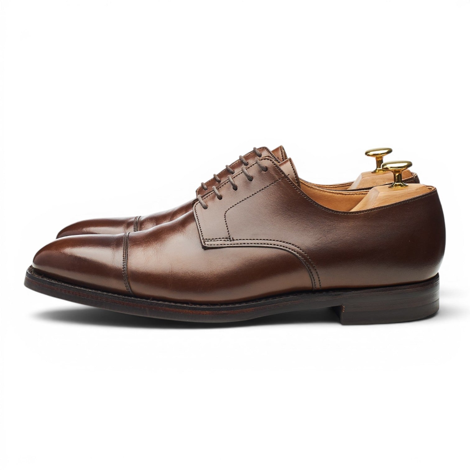 Crockett & Jones Norwich derby cuir marron UK 8