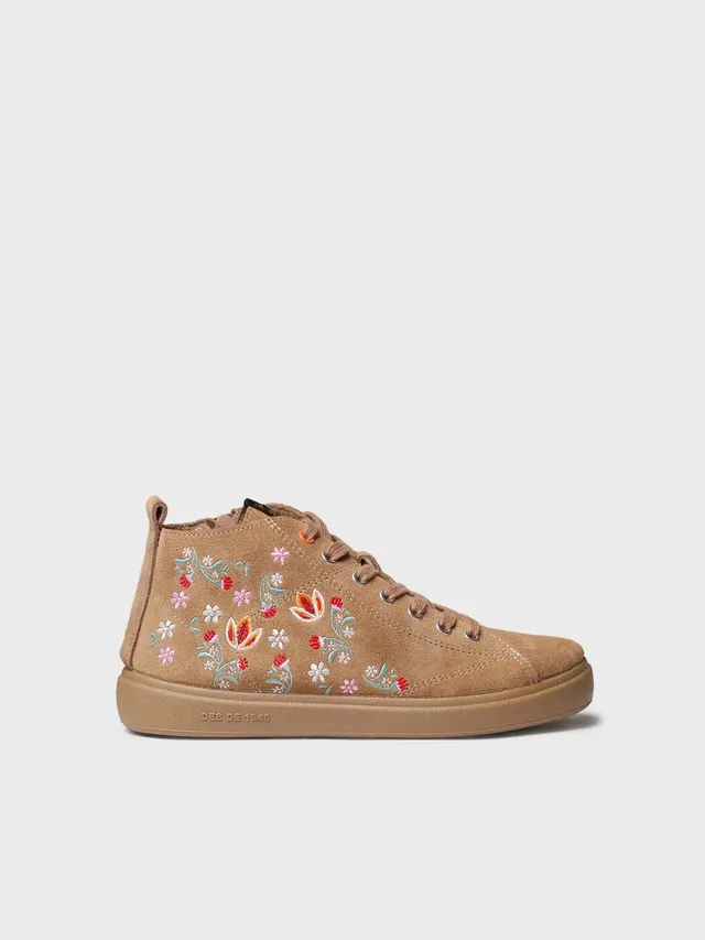Toni Pons Ordis ORDIS bottine cuir fleur brodée