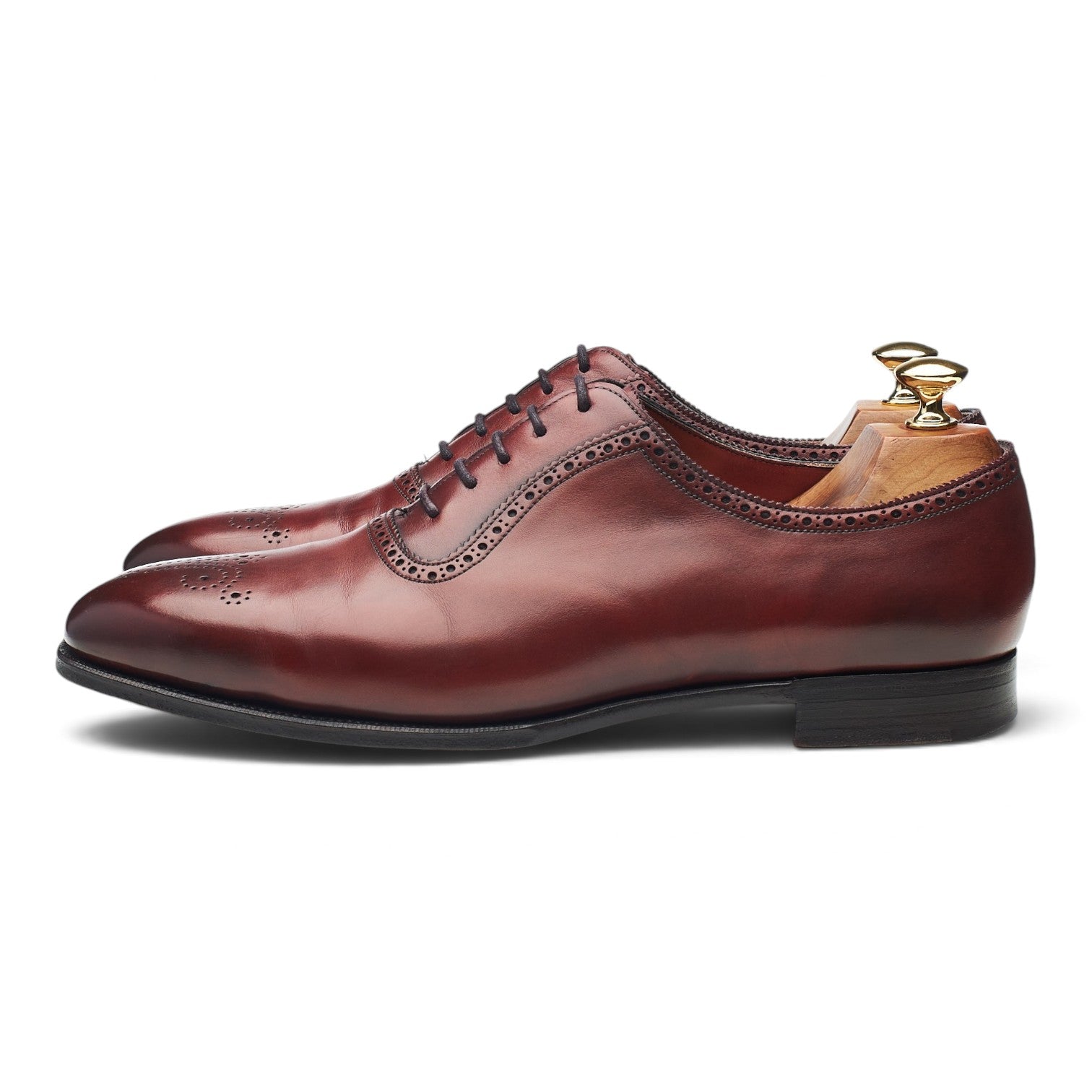 Edward Green Walcot oxford cuir bordeaux UK 9.5