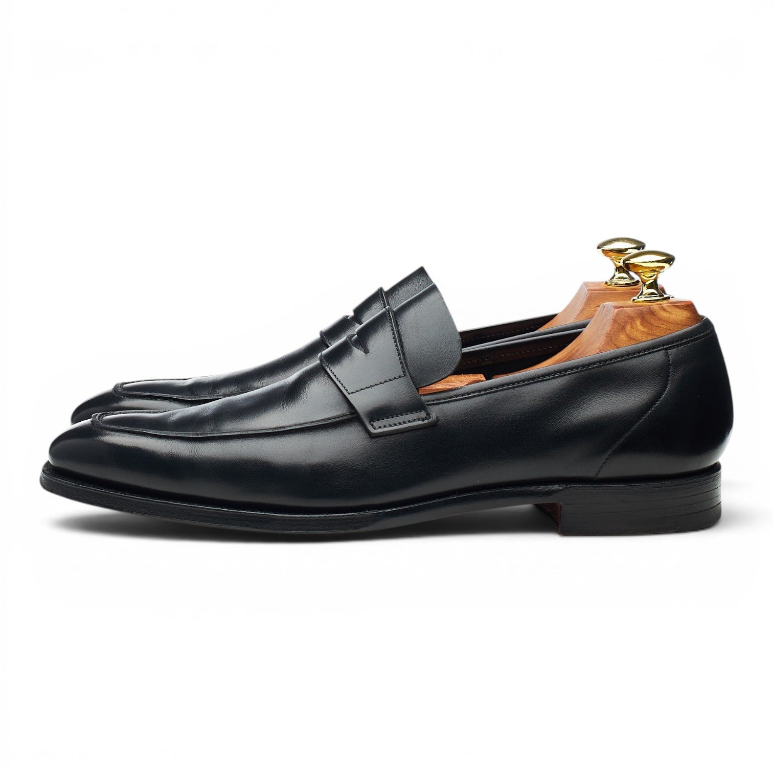 George Cleverley George mocassins cuir noir UK 7 E