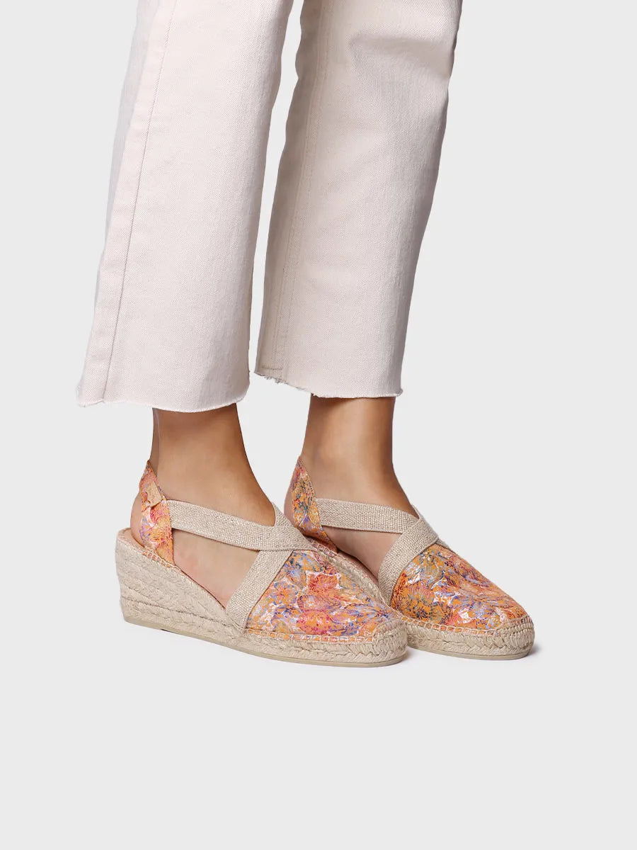 Toni Pons Telva-ll espadrille cuir imprimé 6 cm