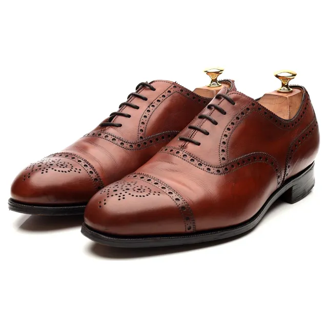 Edward Green Cadogan oxford cuir marron UK 9.5