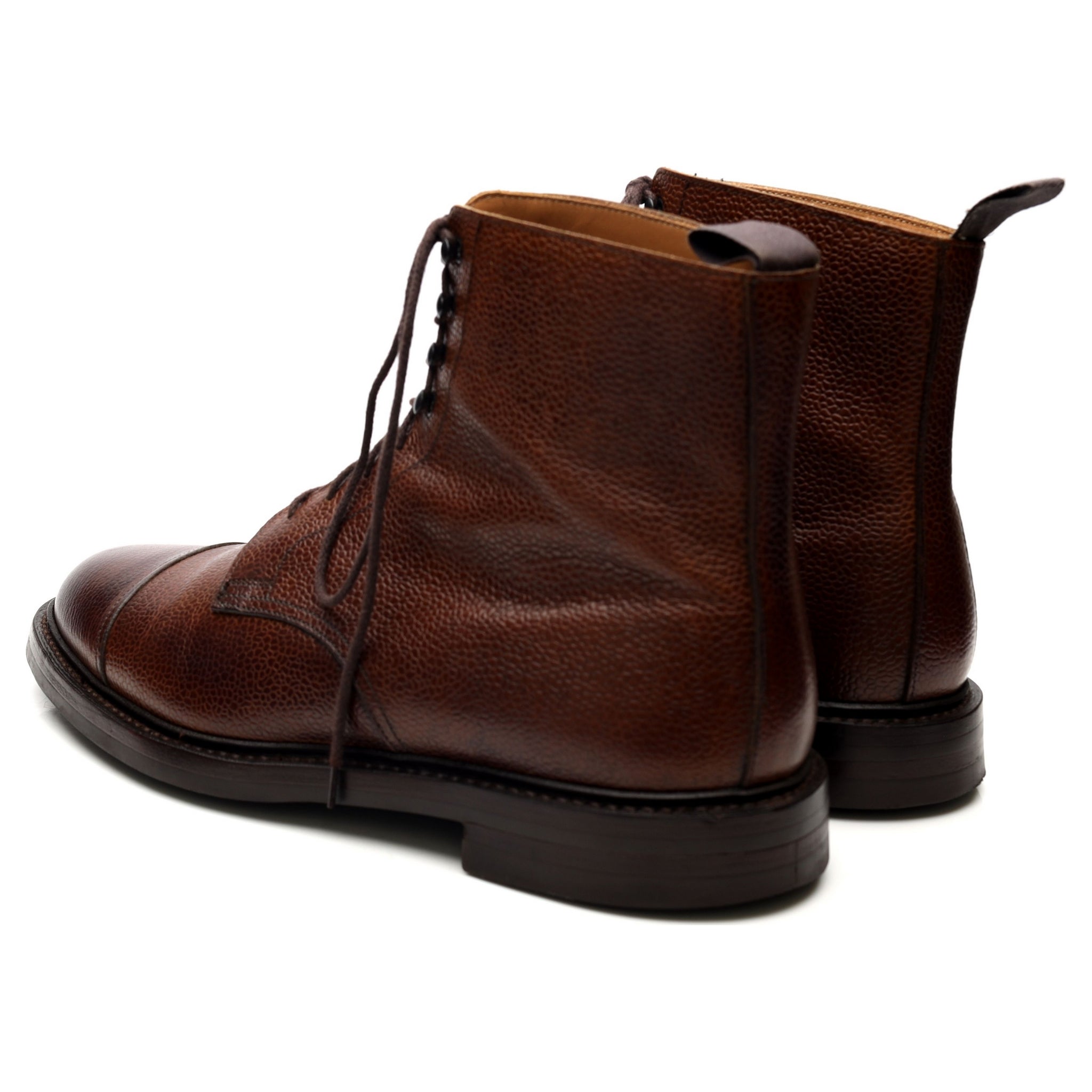Crockett & Jones Coniston bottes cuir marron UK 9.5 grain écossais