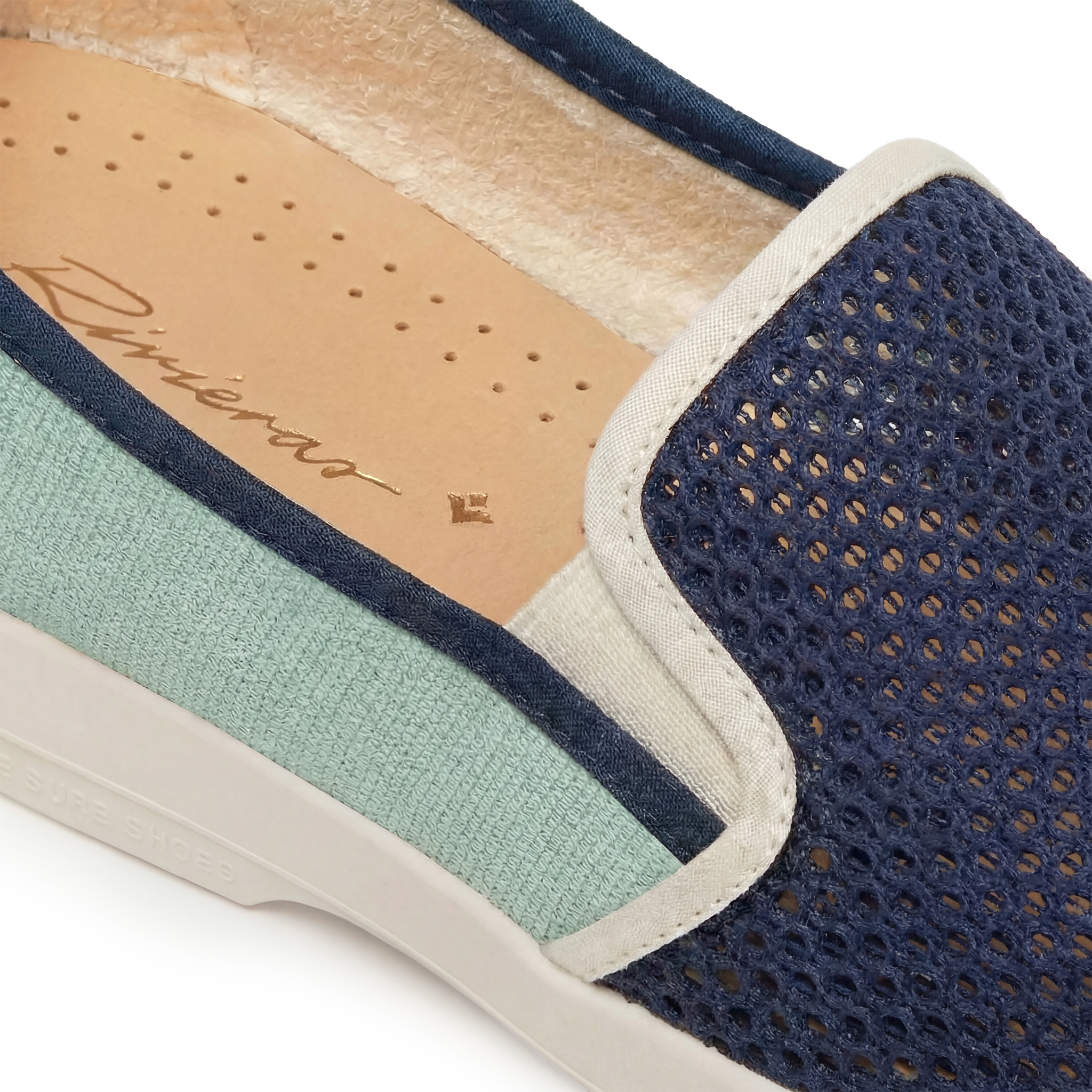 Rivieras Classic Match espadrille enfant marine toile coton
